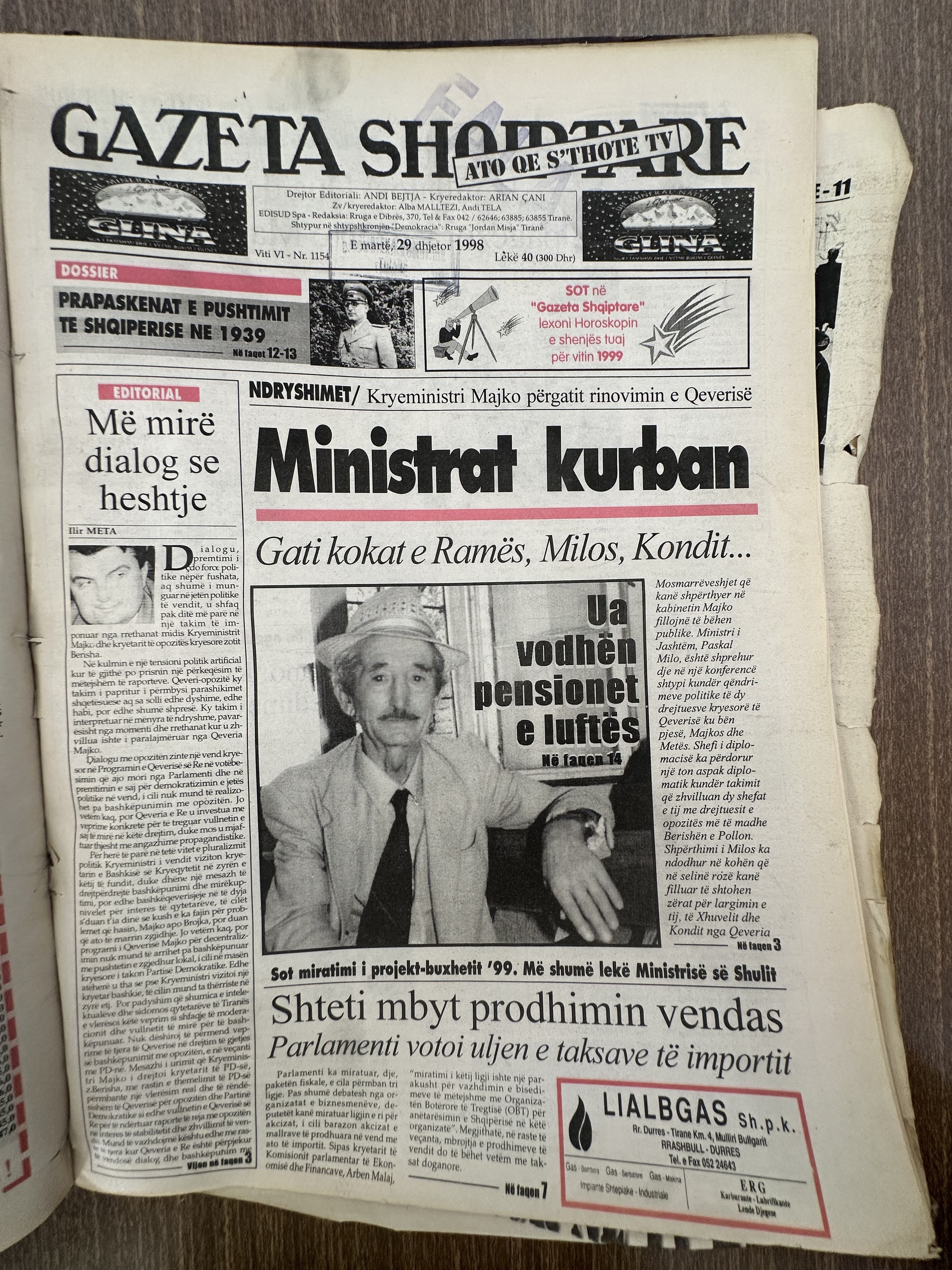 Gazeta Shqiptare 1998-12-29