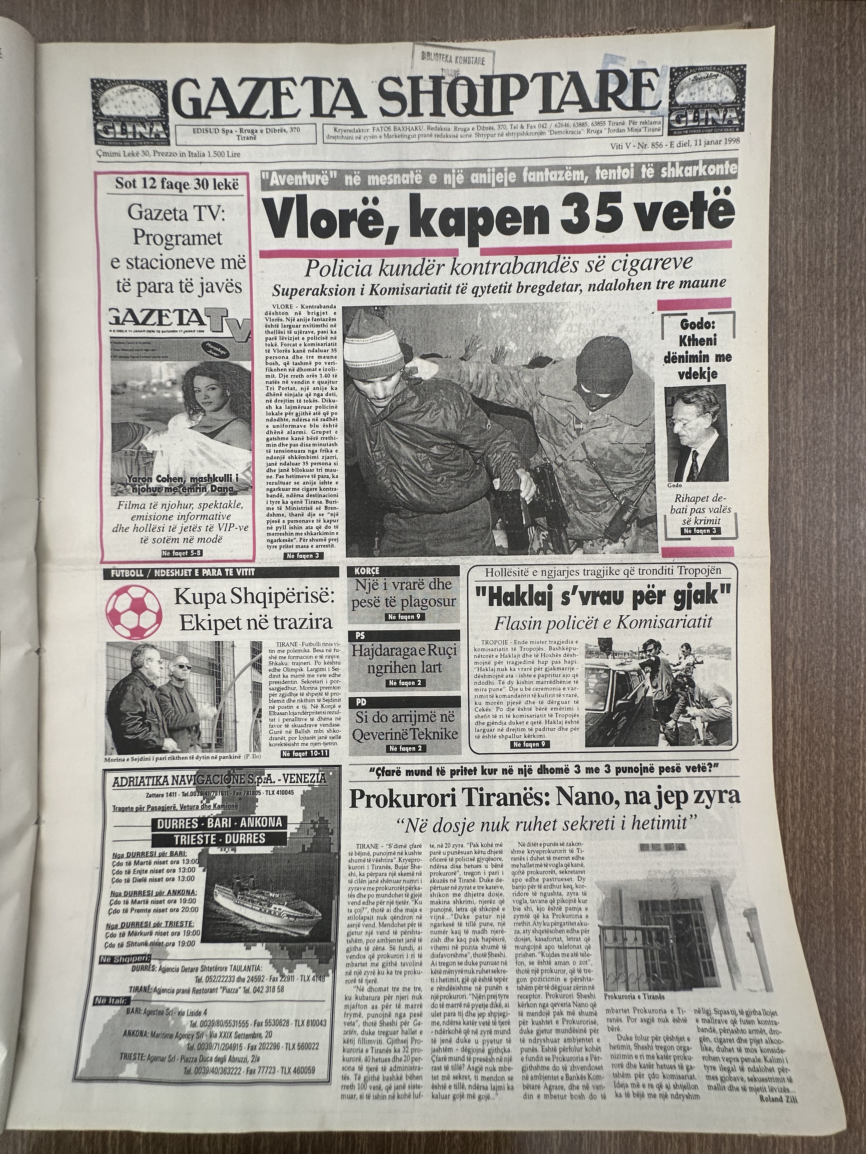 Gazeta Shqiptare 1998-01-11