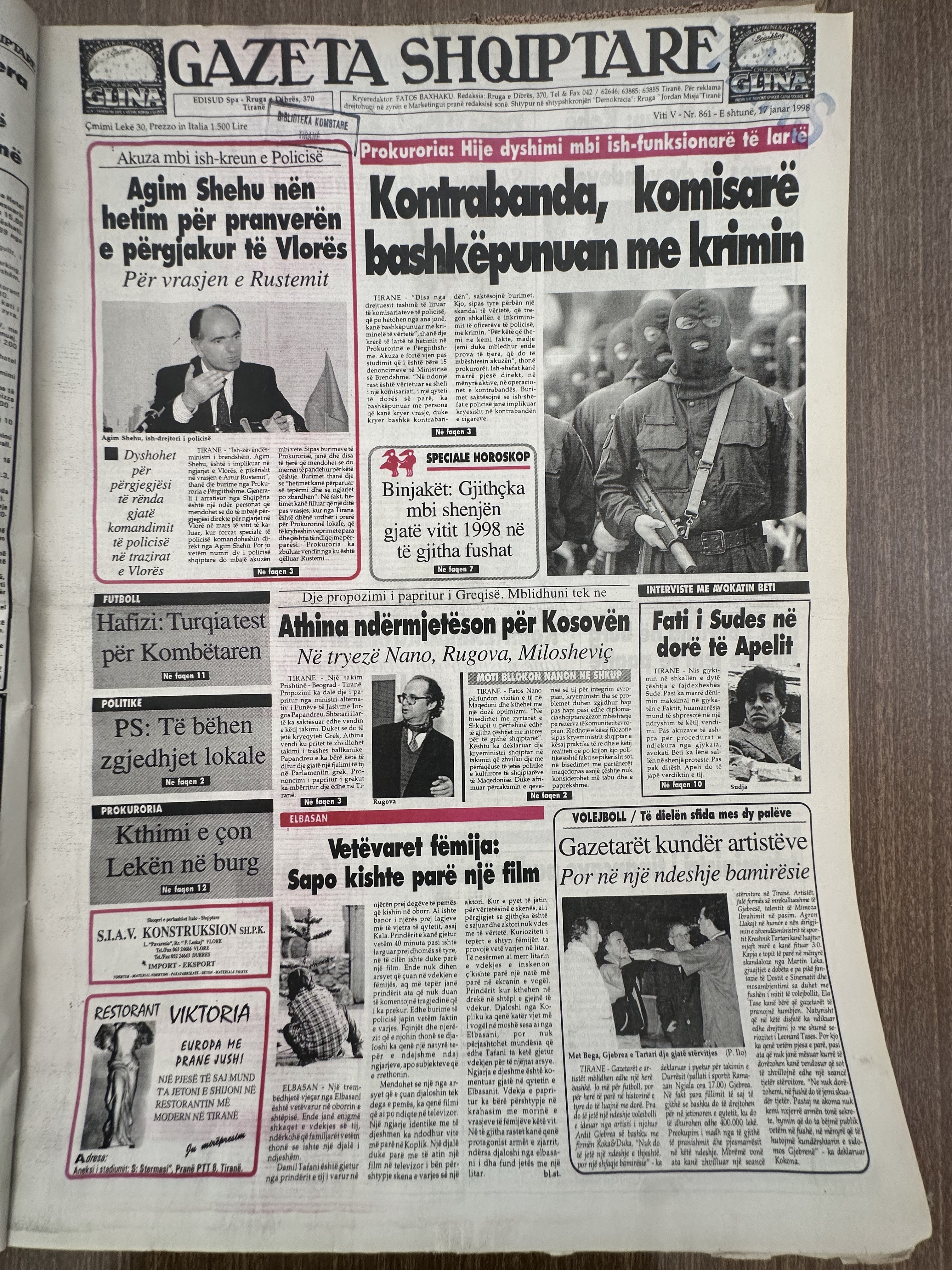 Gazeta Shqiptare 1998-01-27