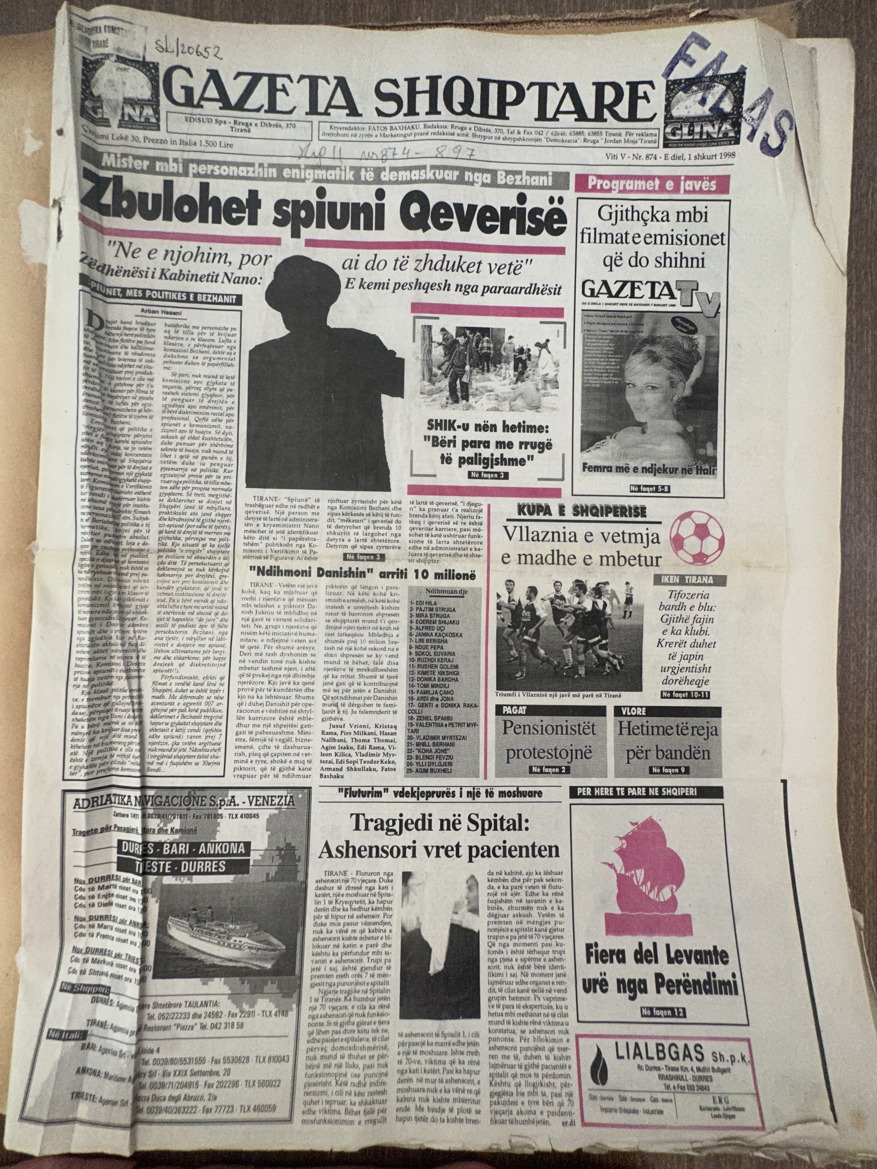 Gazeta Shqiptare 1999-10-30