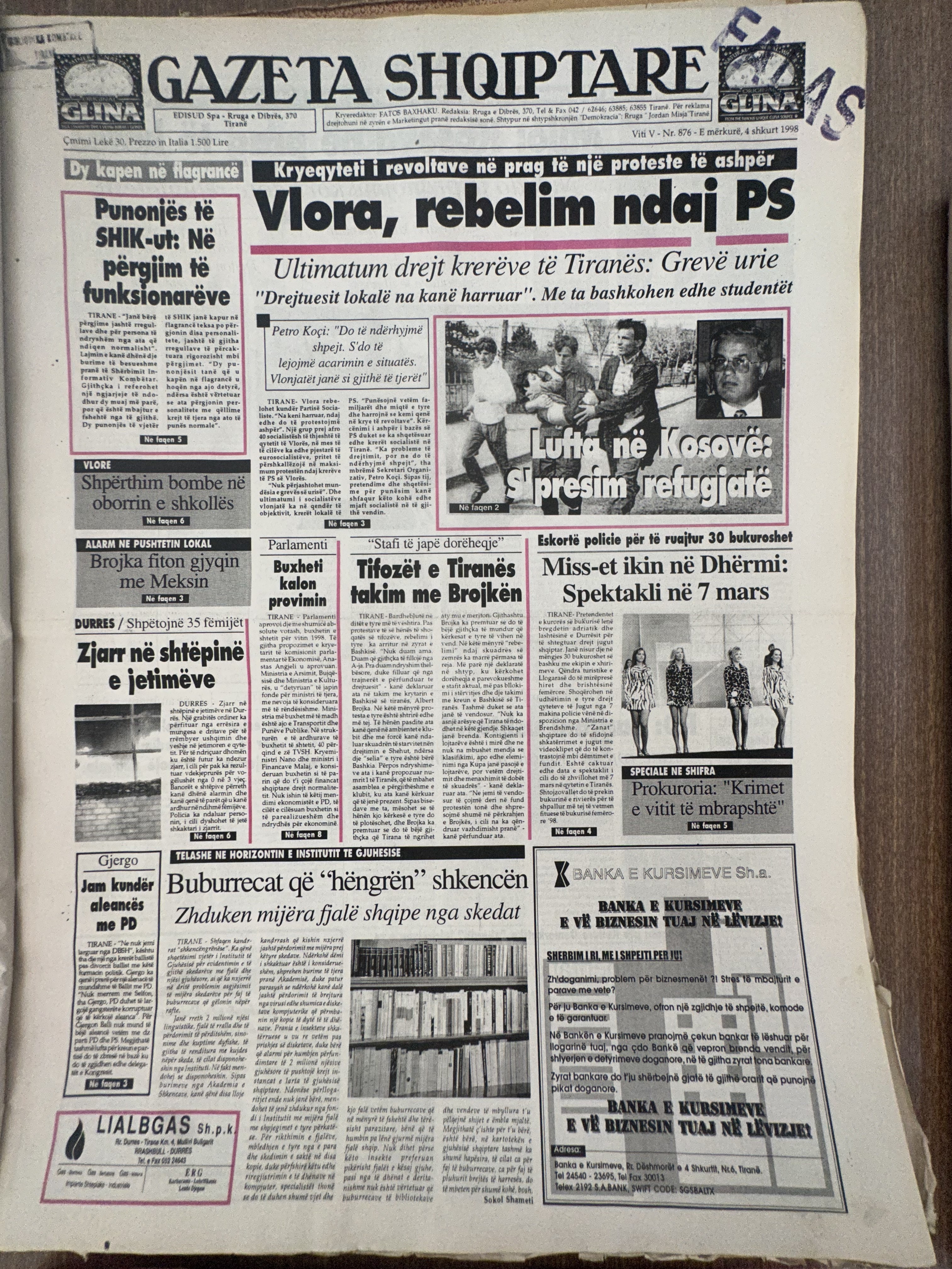 Gazeta Shqiptare 1998-09-04