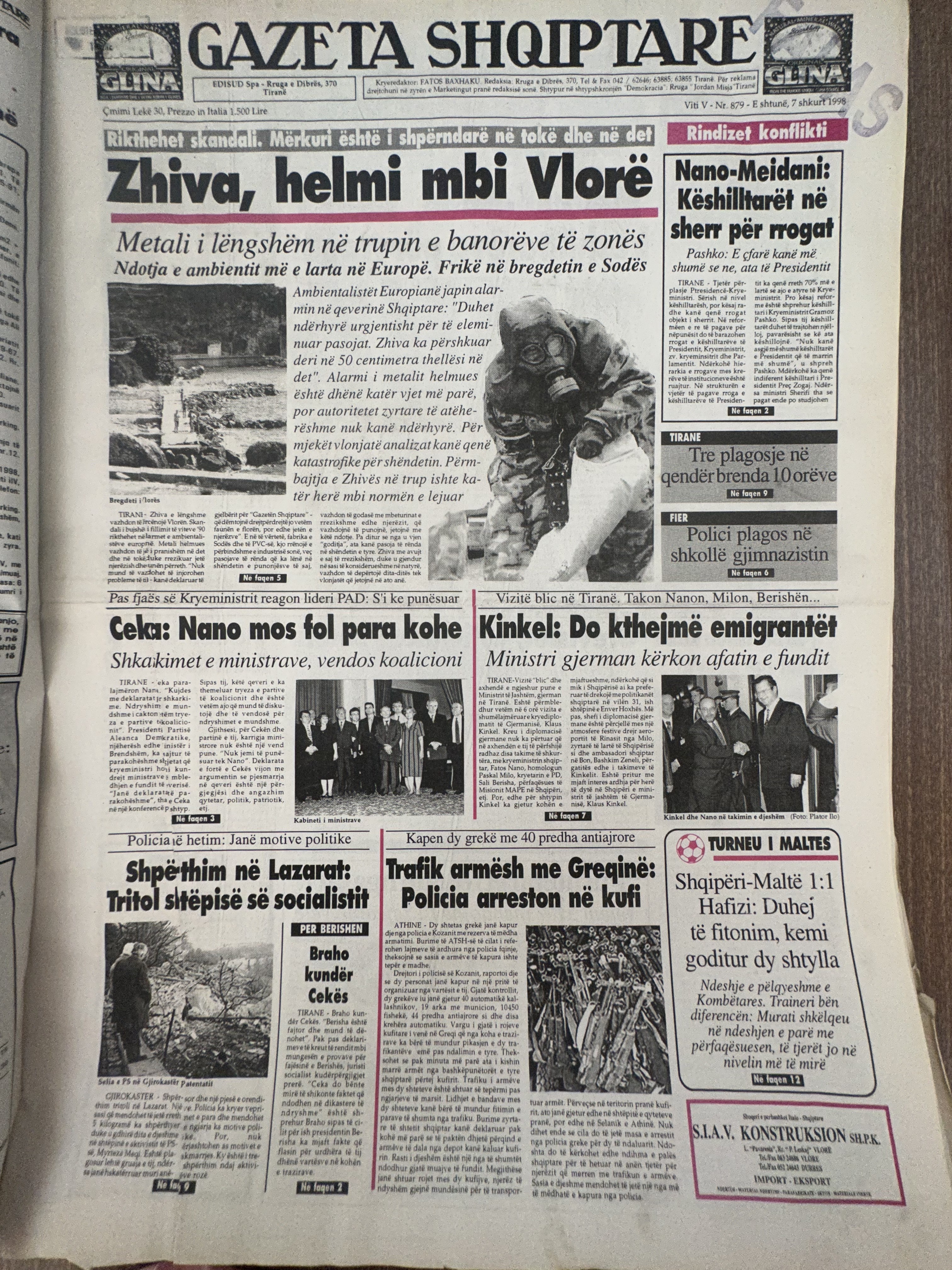 Gazeta Shqiptare 1998-02-07