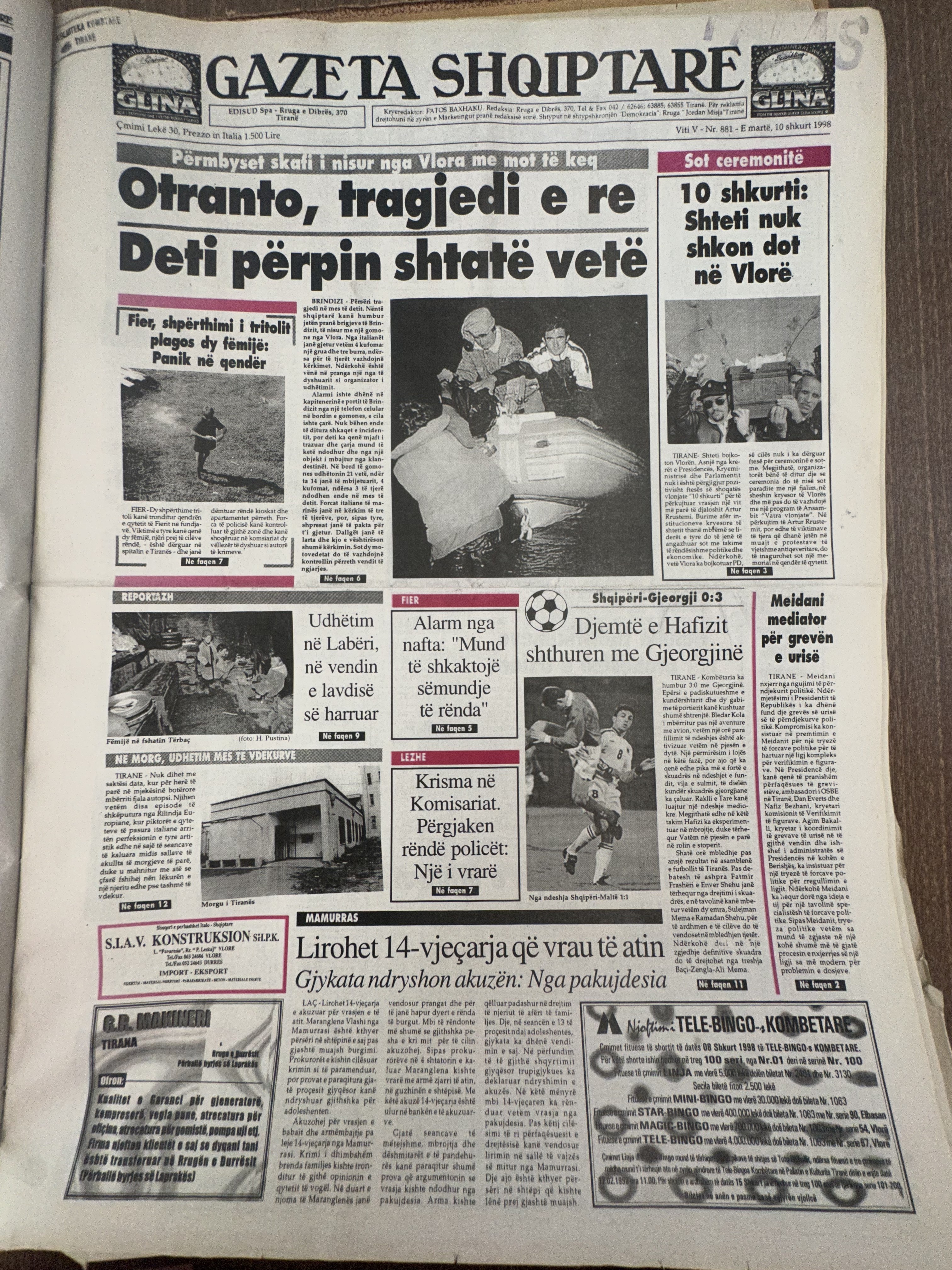 Gazeta Shqiptare 1998-02-10