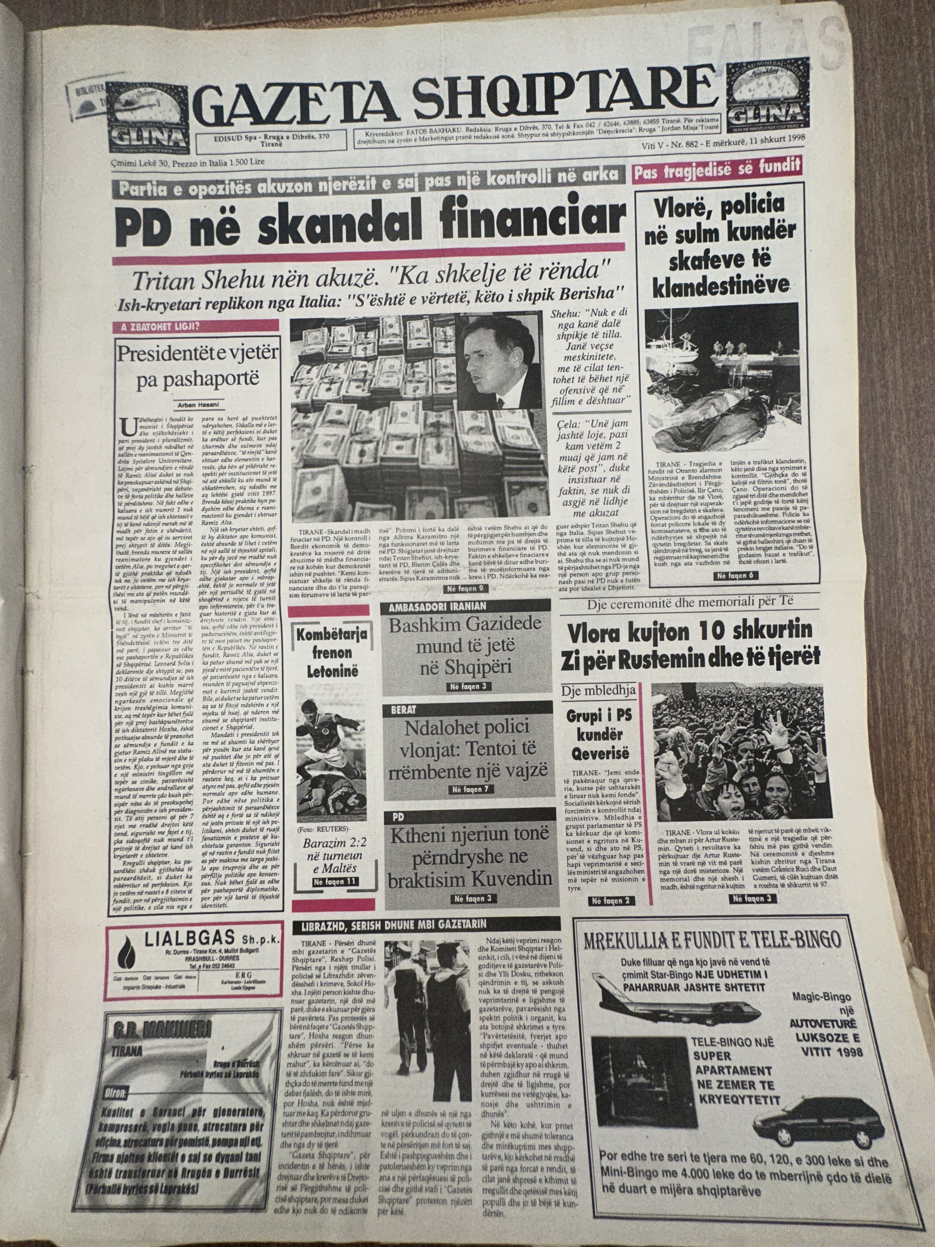 Gazeta Shqiptare 1998-02-11