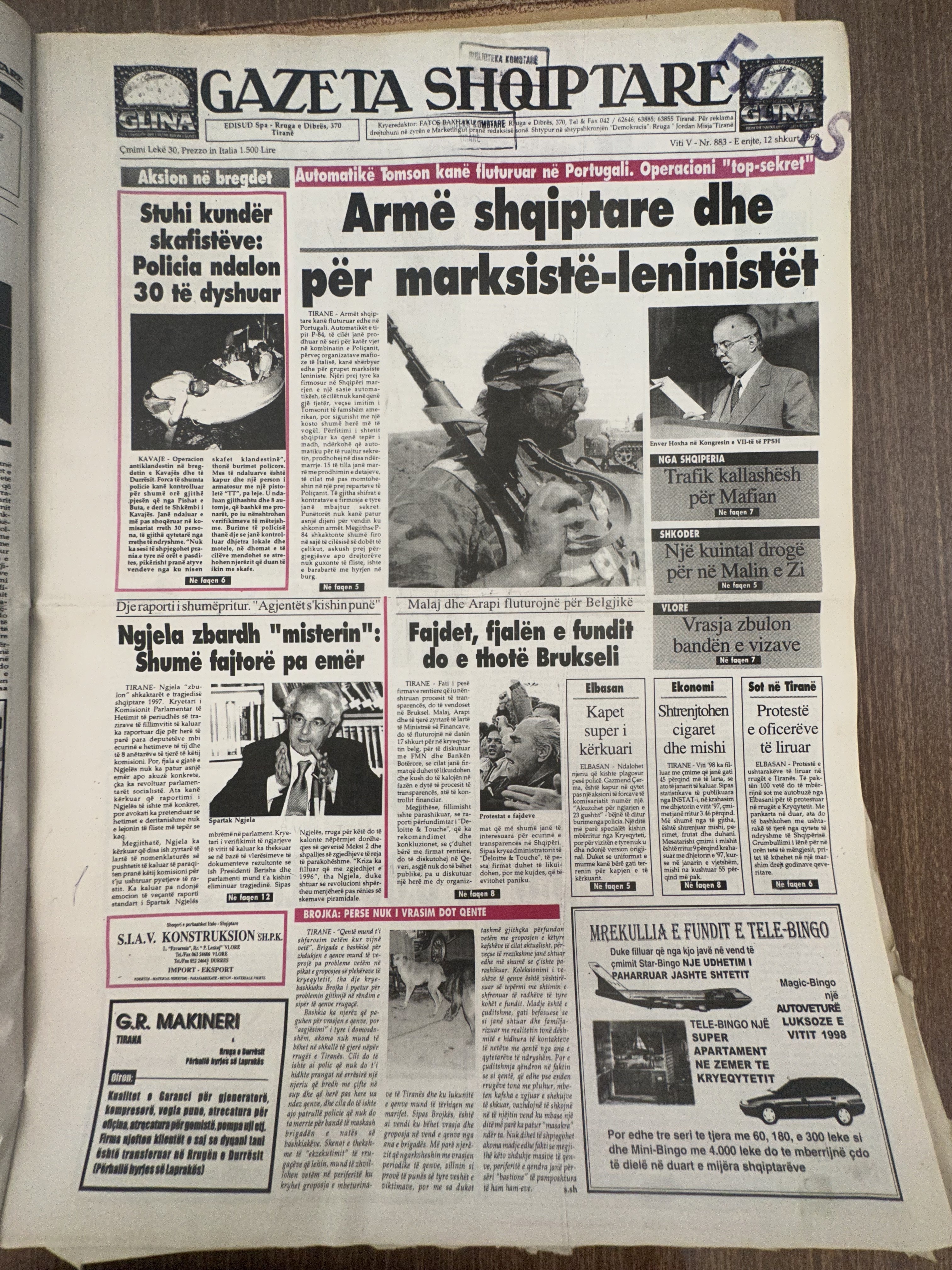 Gazeta Shqiptare 1998-04-05