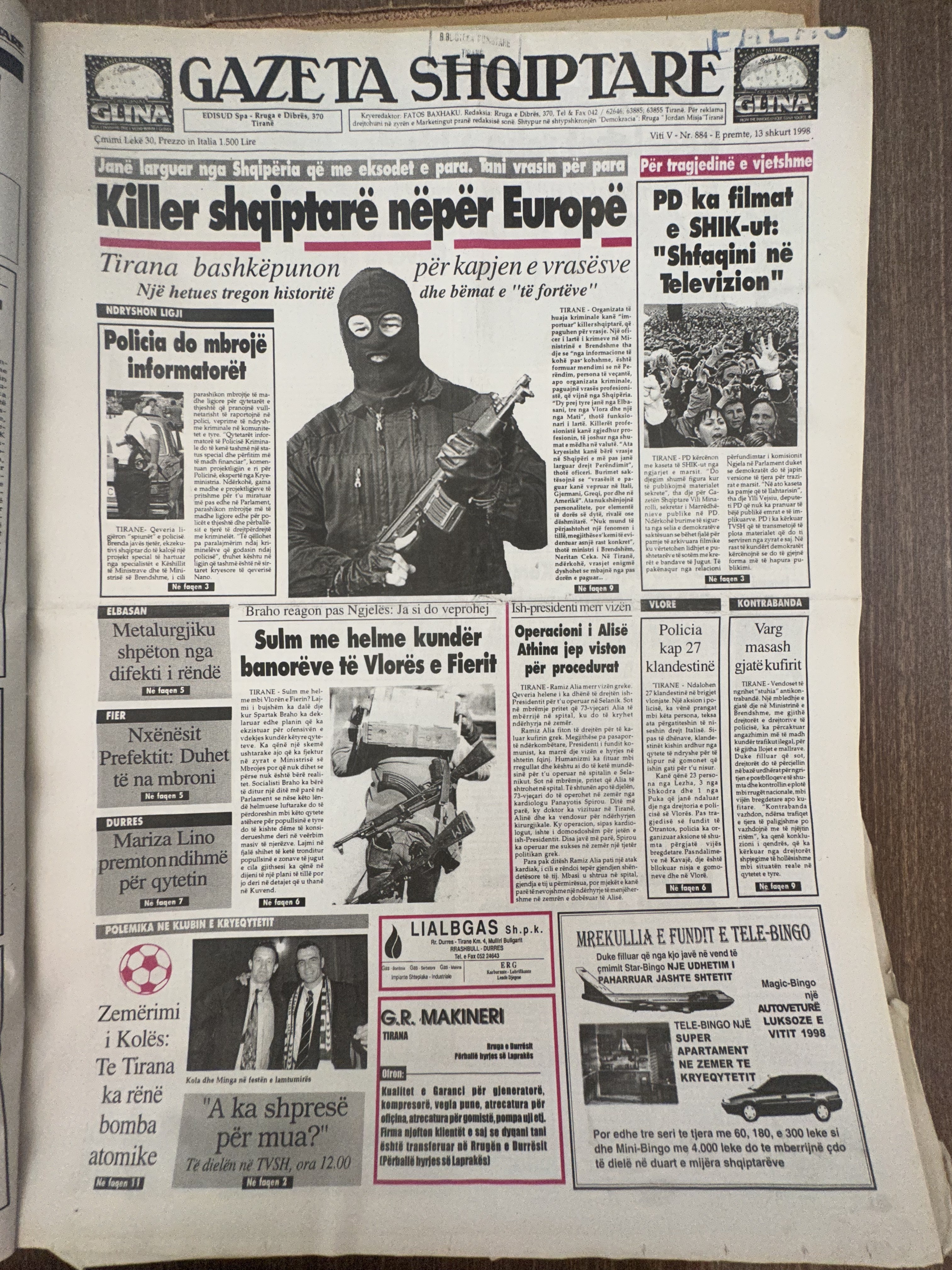 Gazeta Shqiptare 1998-02-13
