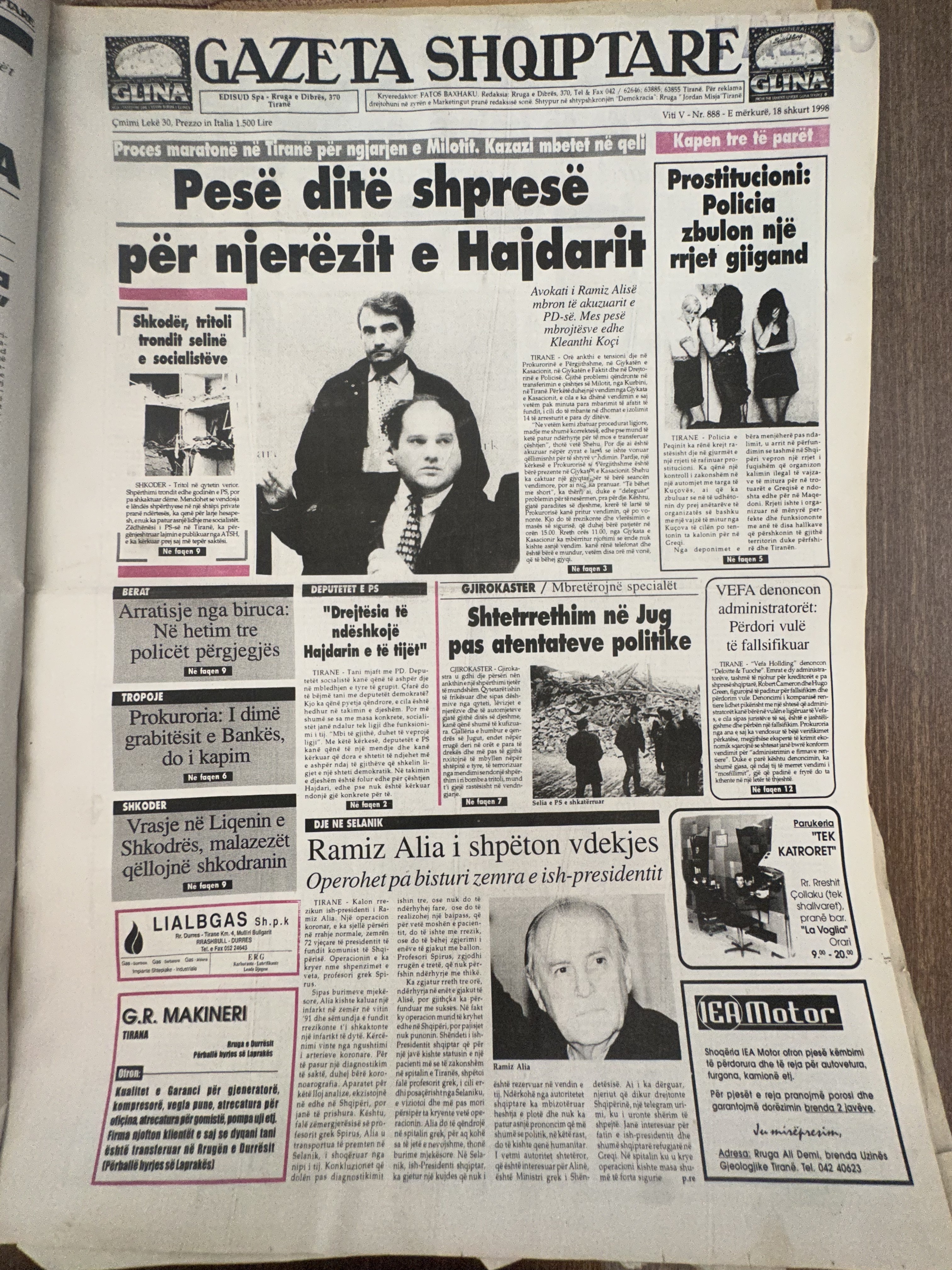 Gazeta Shqiptare 1998-02-18