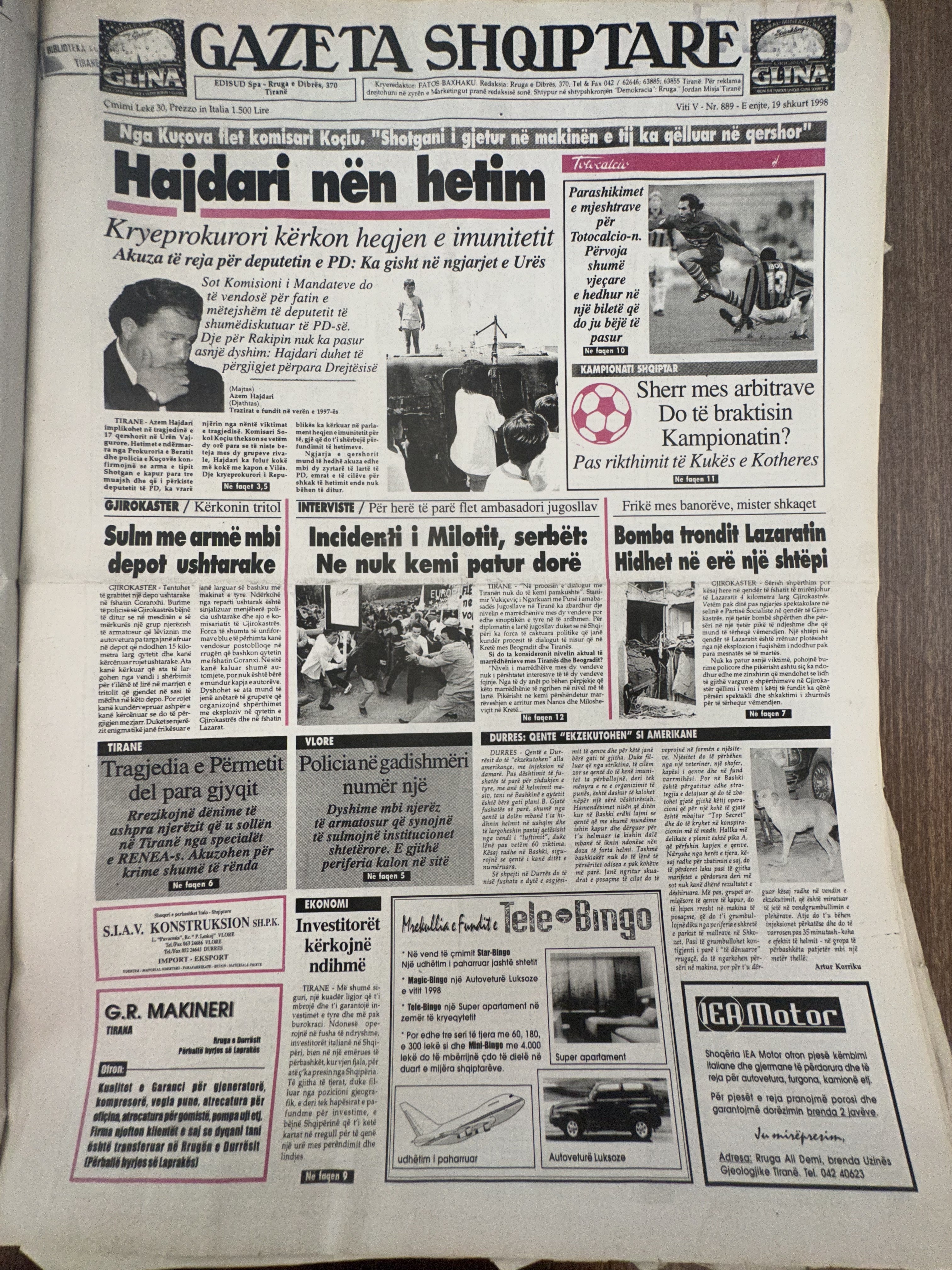 Gazeta Shqiptare 1996-02-19