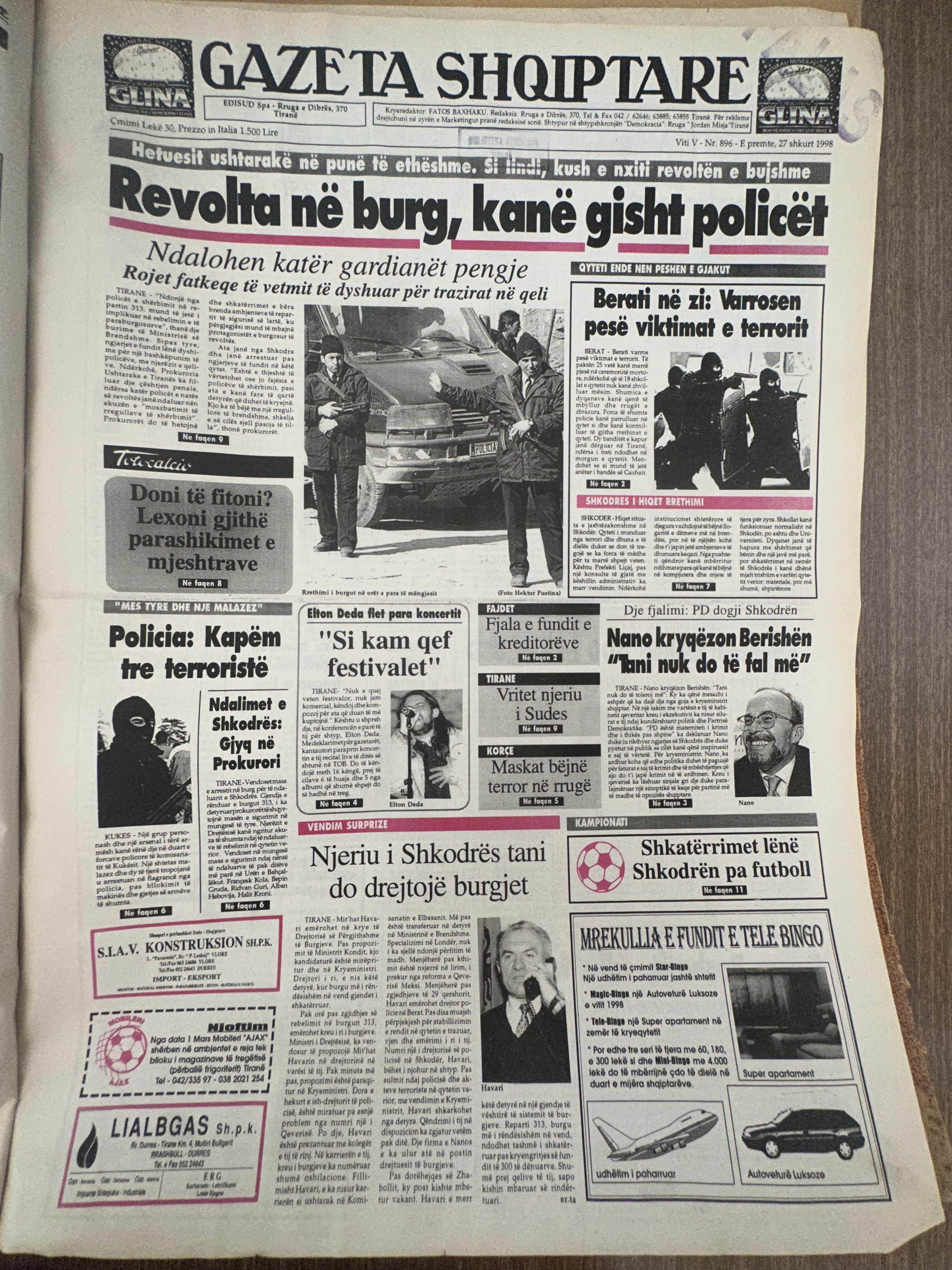 Gazeta Shqiptare 1998-02-27