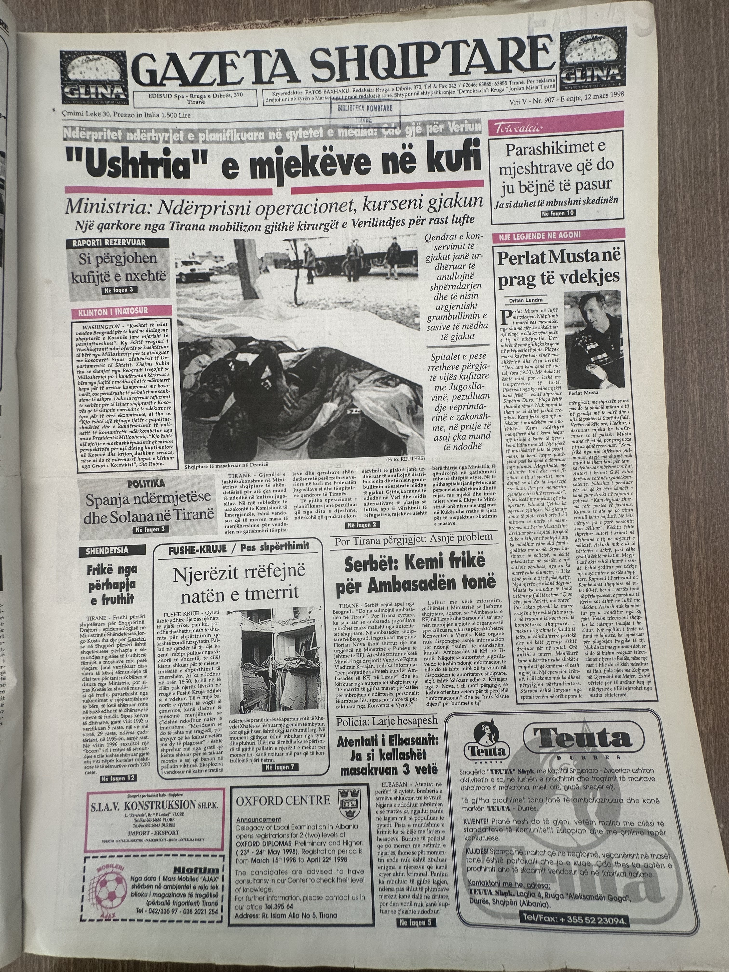 Gazeta Shqiptare 1998-03-12