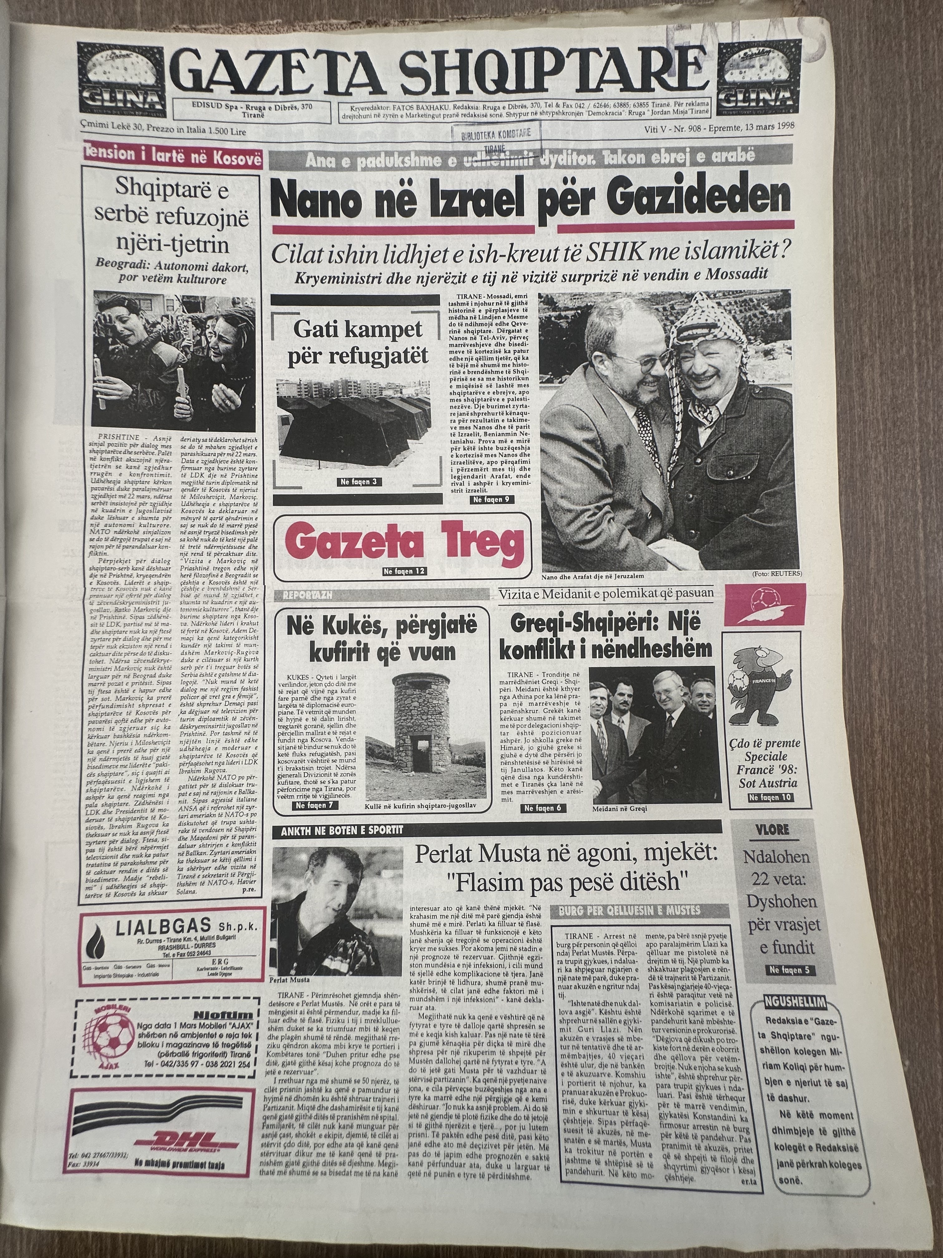 Gazeta Shqiptare 1998-03-13
