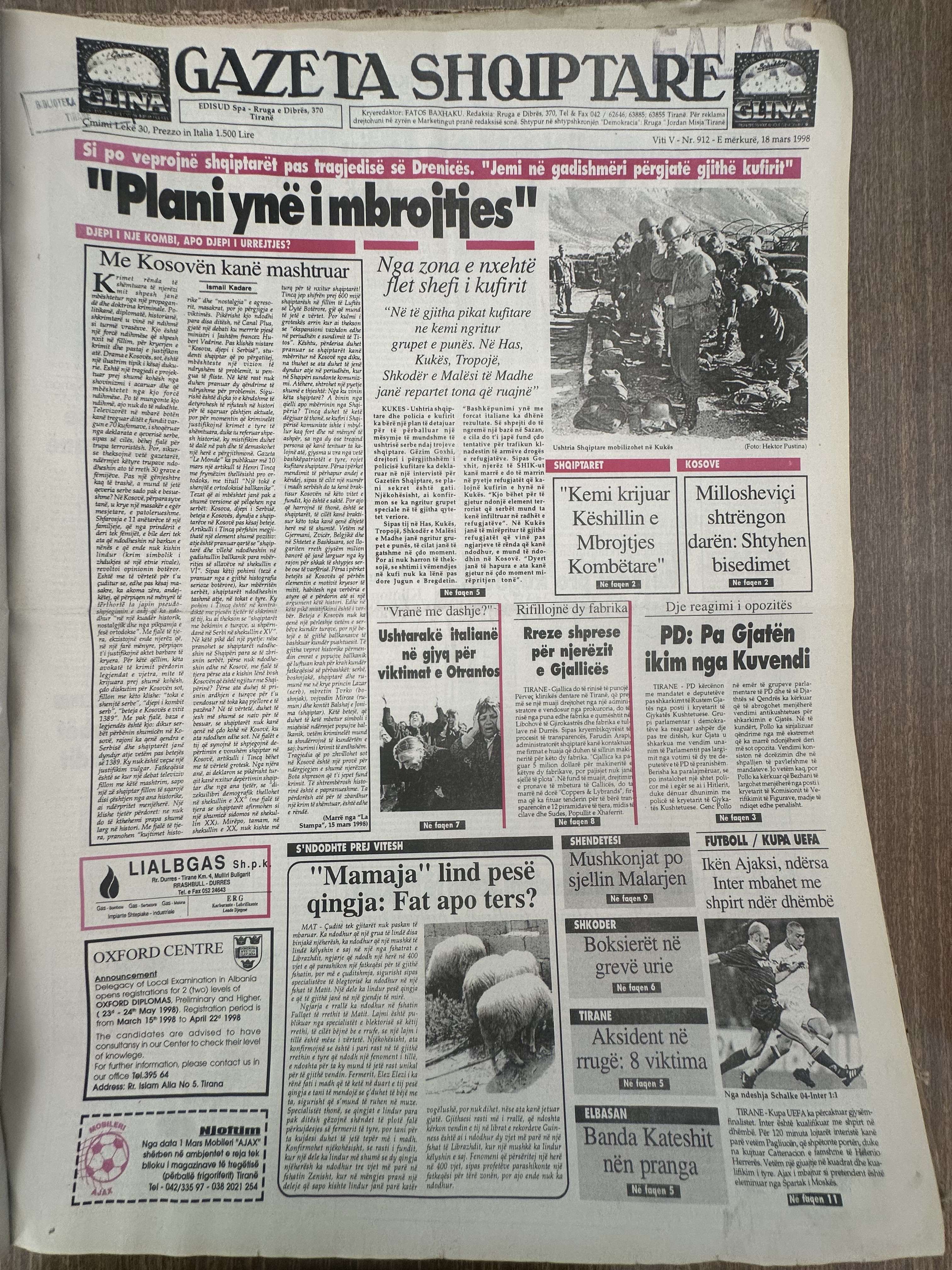 Gazeta Shqiptare 1998-03-18