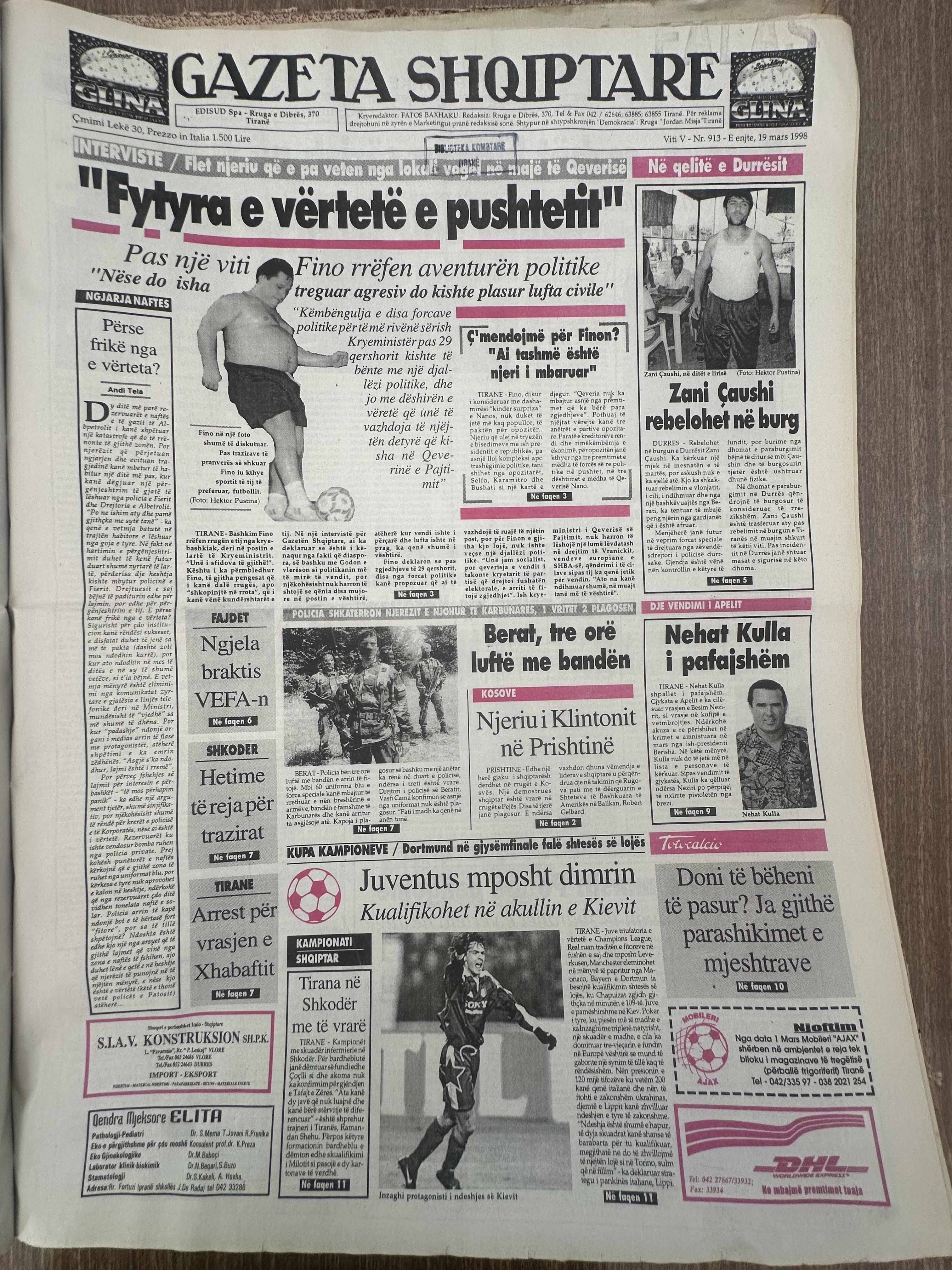 Gazeta Shqiptare 1998-03-19