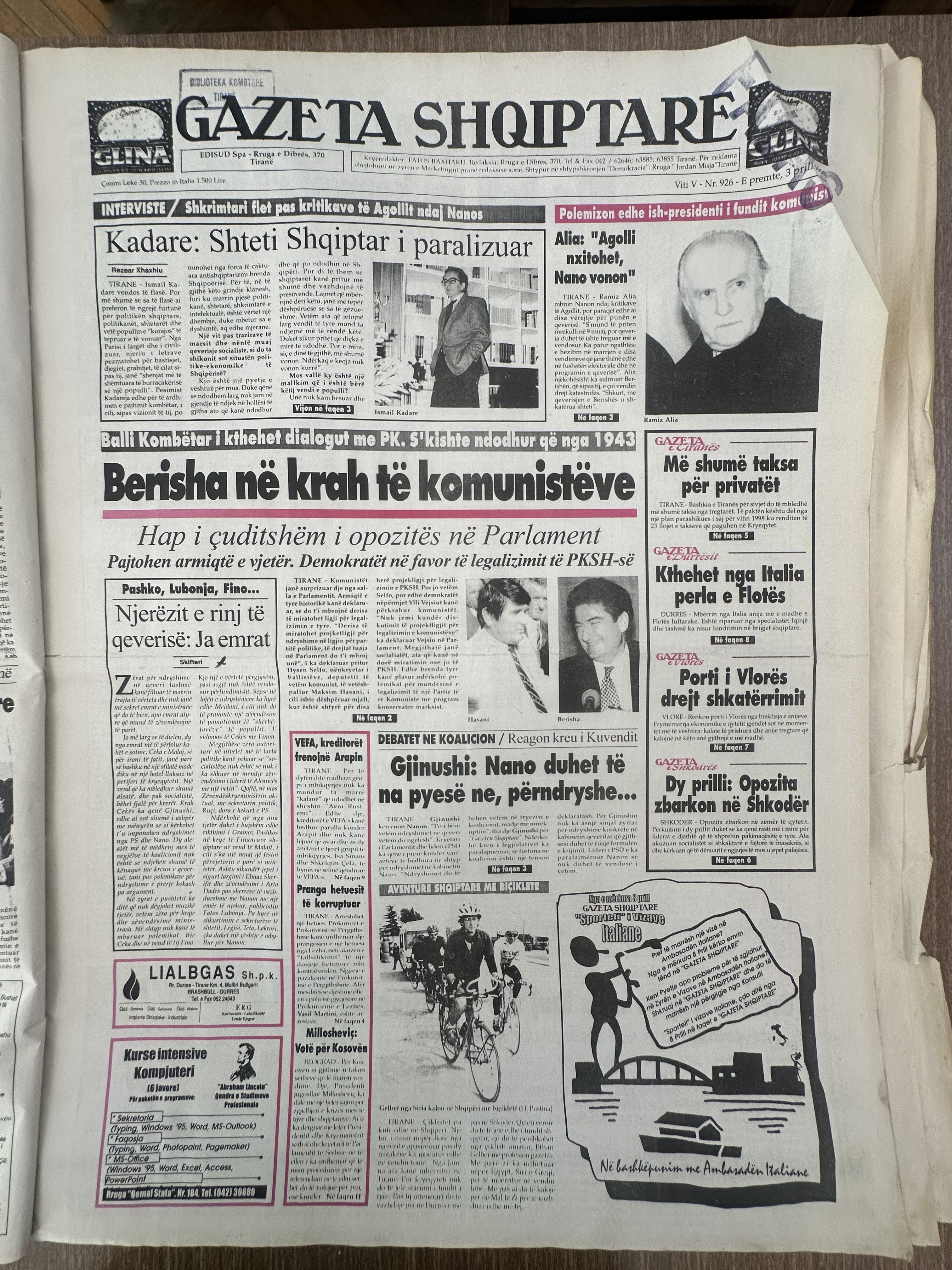 Gazeta Shqiptare 1998-12-03