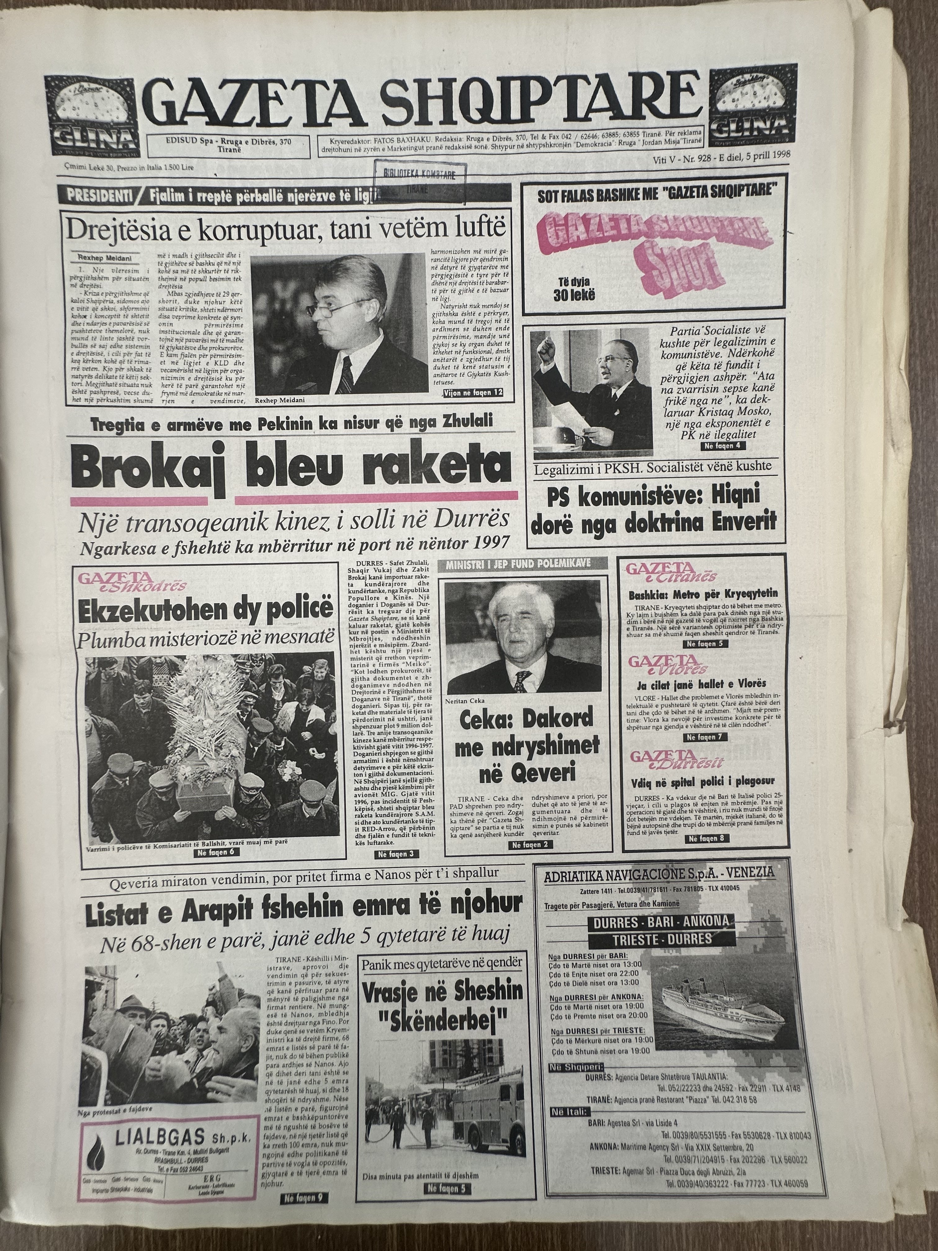 Gazeta Shqiptare 1998-06-30