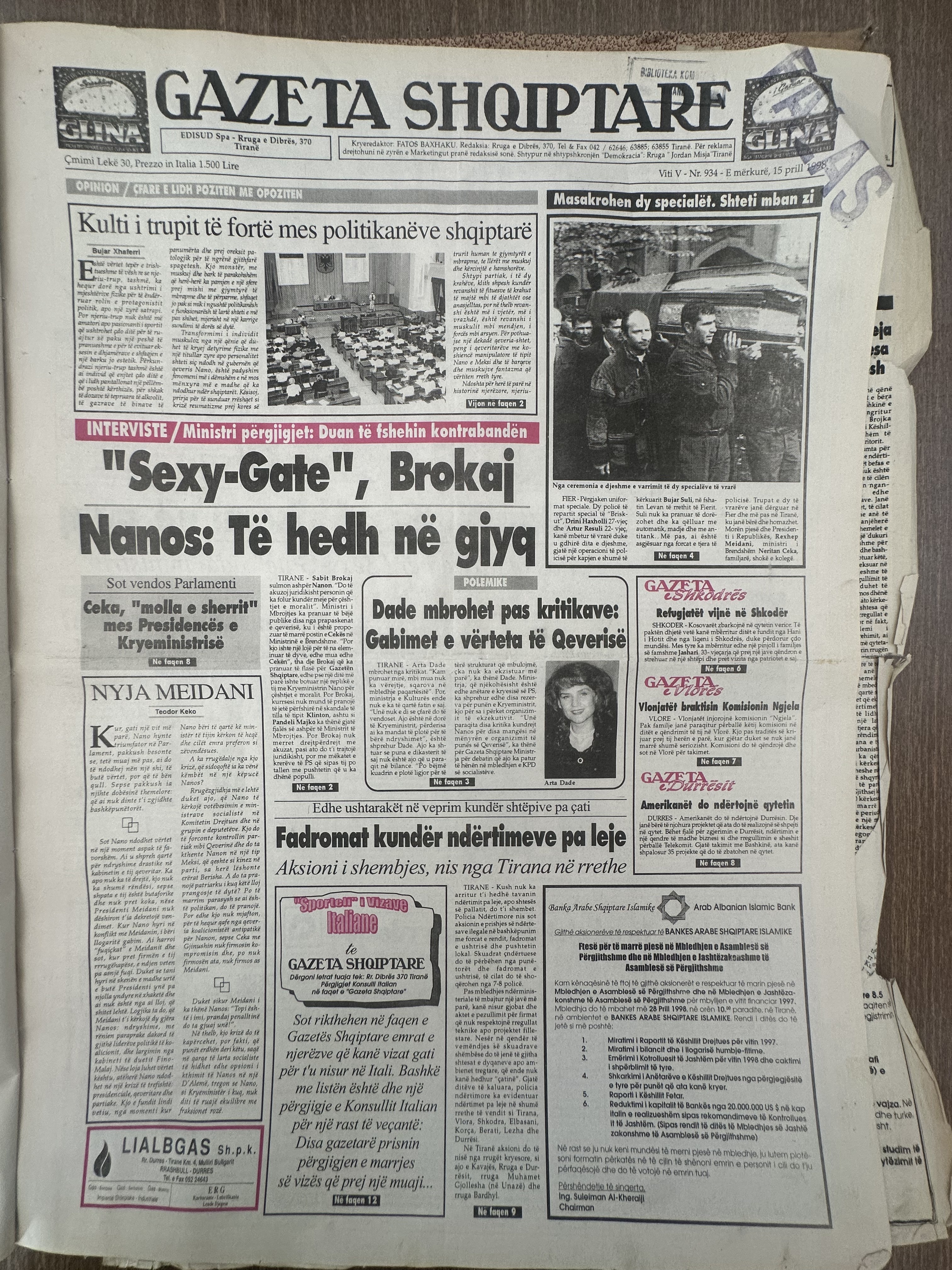 Gazeta Shqiptare 1998-04-15