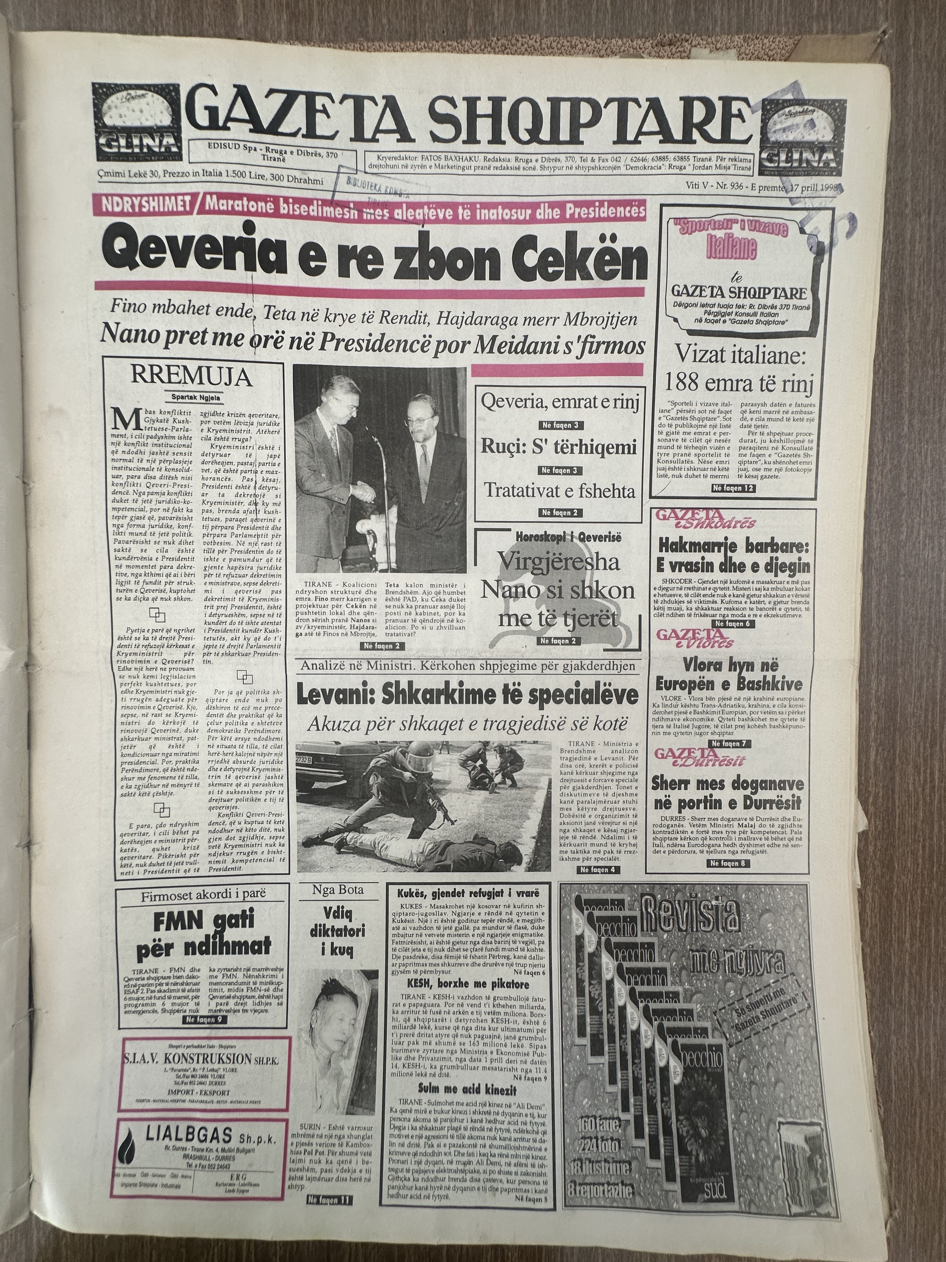 Gazeta Shqiptare 1999-04-05