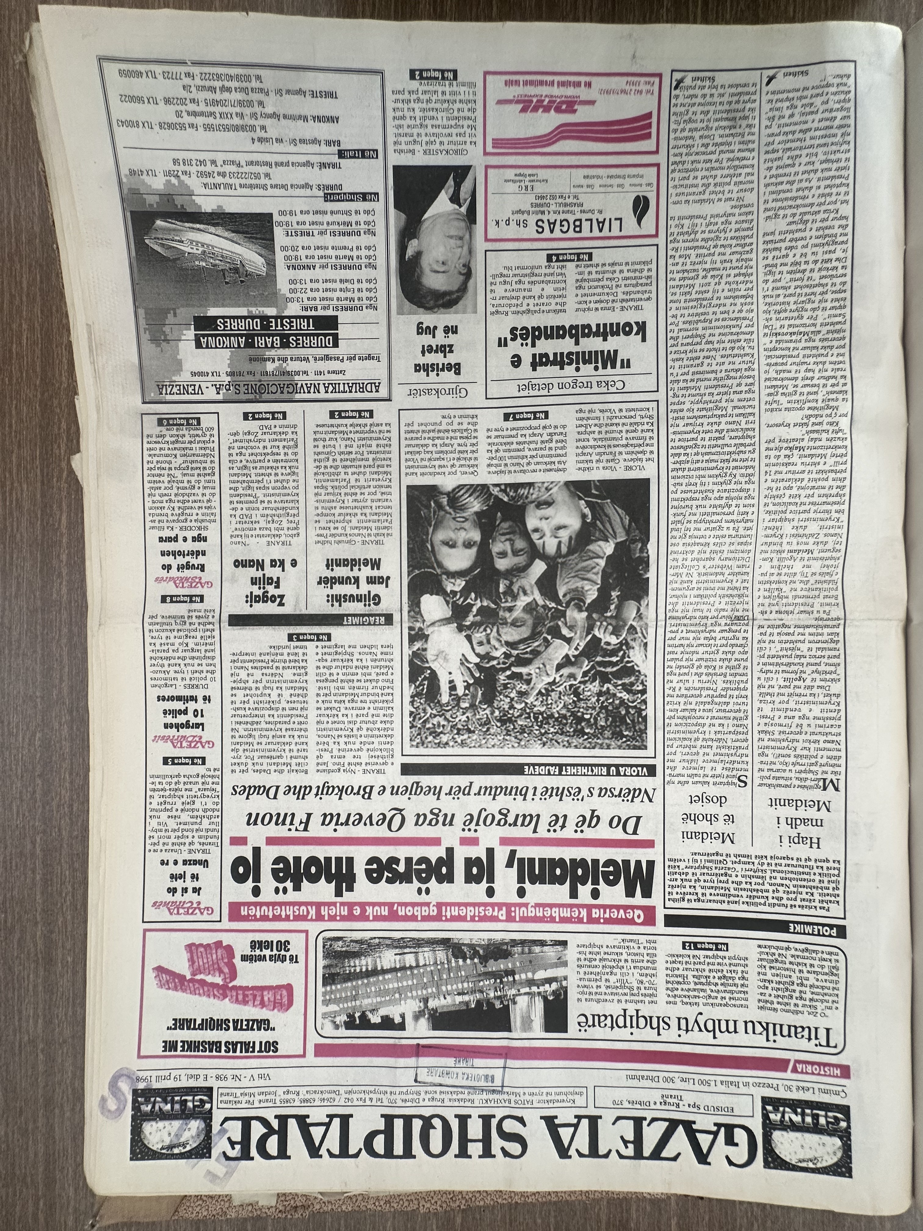 Gazeta Shqiptare 1998-04-19