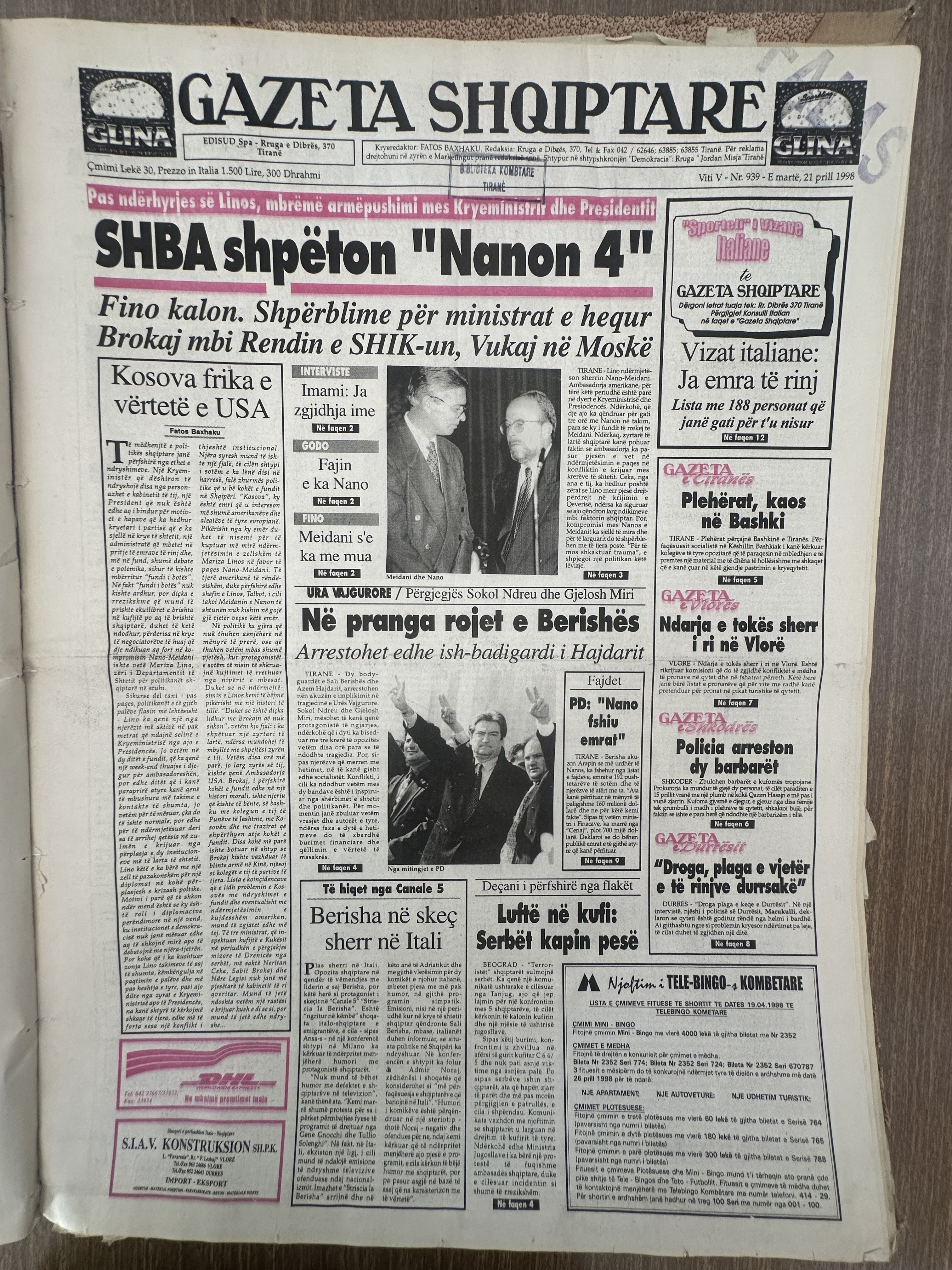 Gazeta Shqiptare 1993-09-18