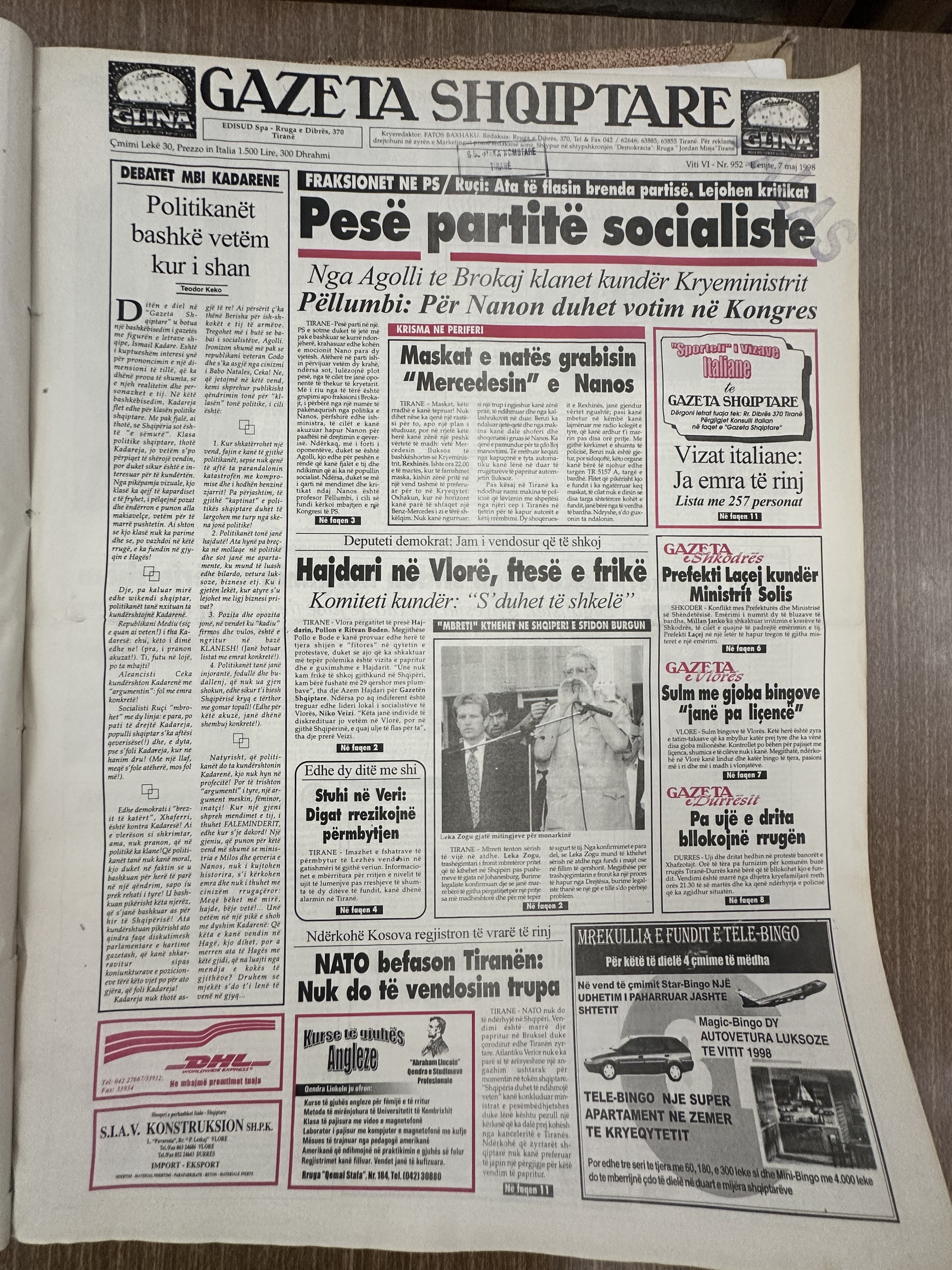 Gazeta Shqiptare 1998-05-07