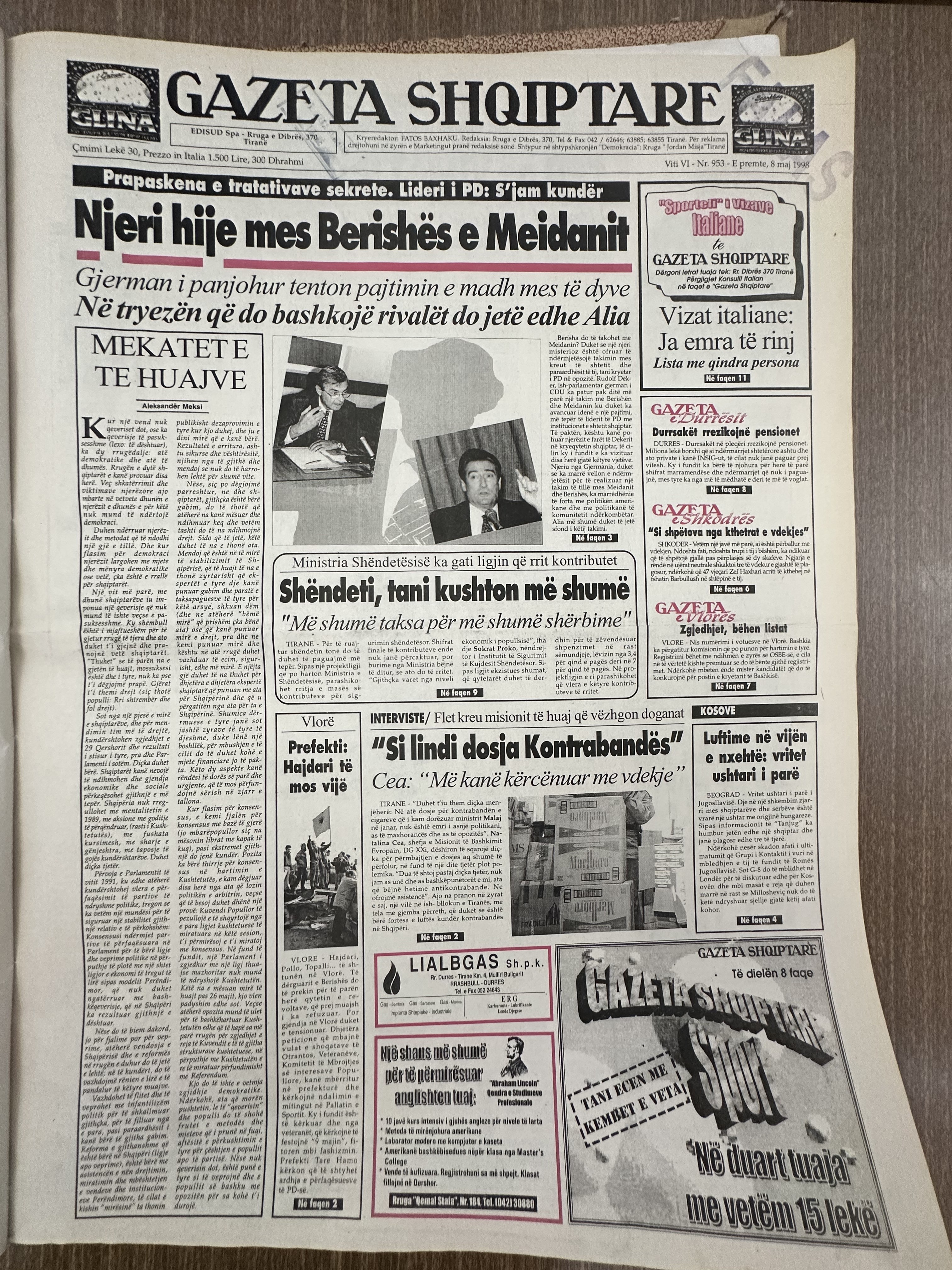 Gazeta Shqiptare 1998-05-08
