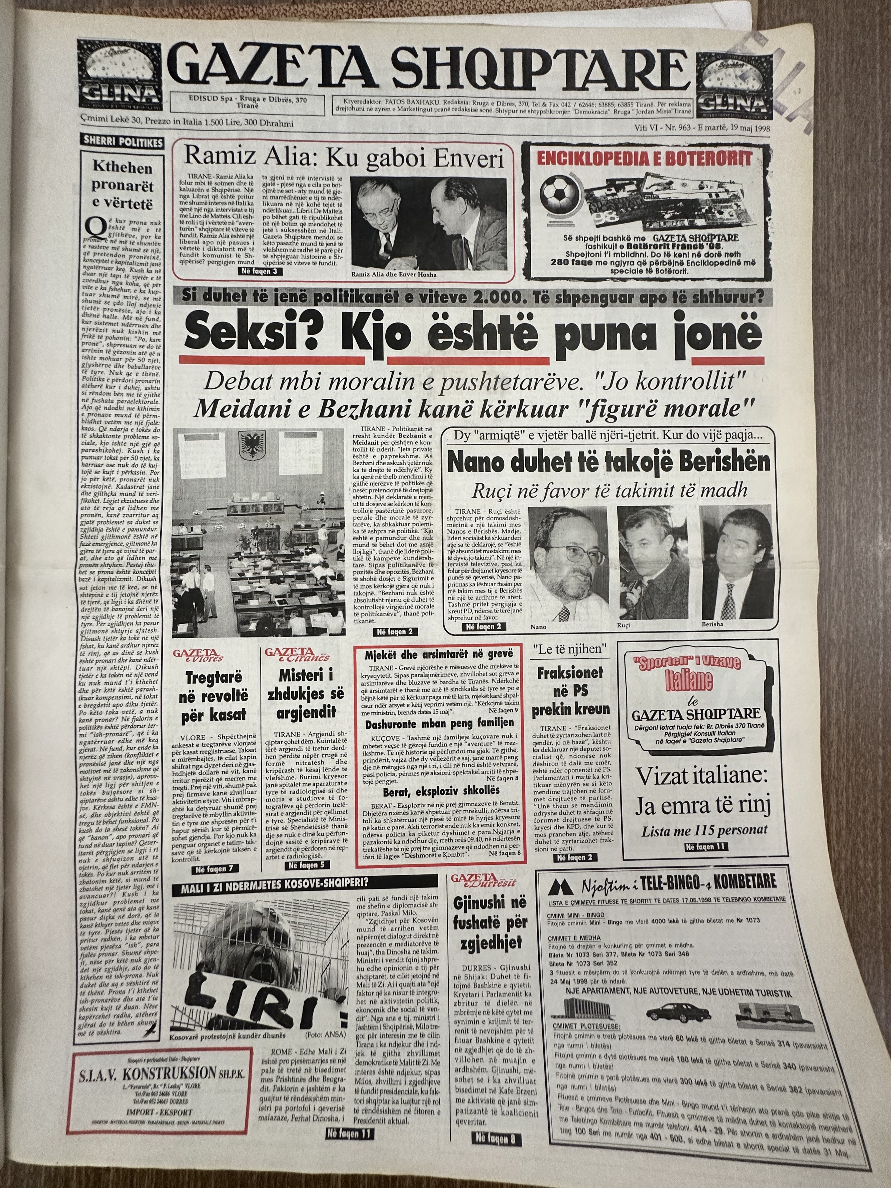 Gazeta Shqiptare 1998-05-19