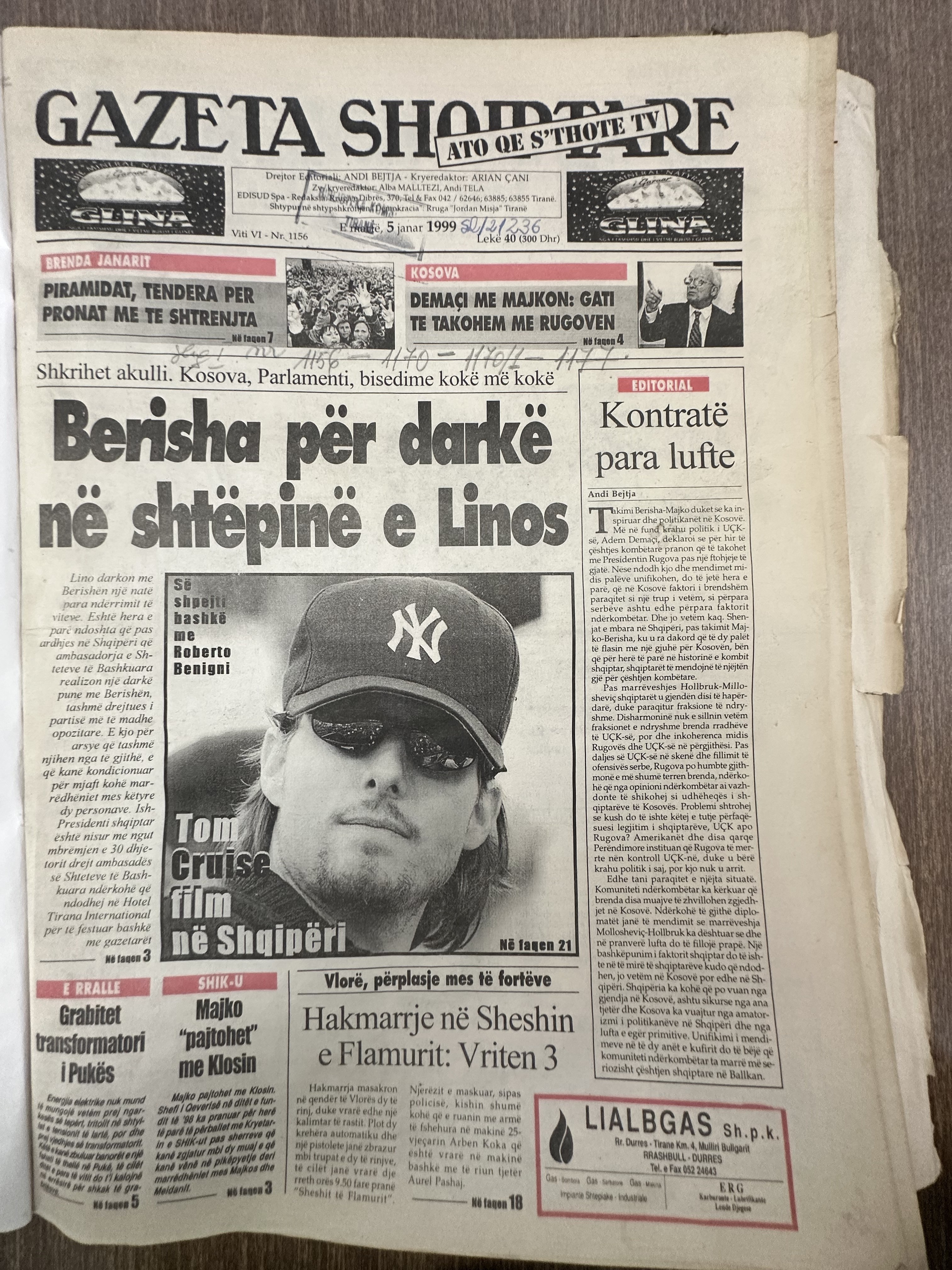 Gazeta Shqiptare 1999-01-05