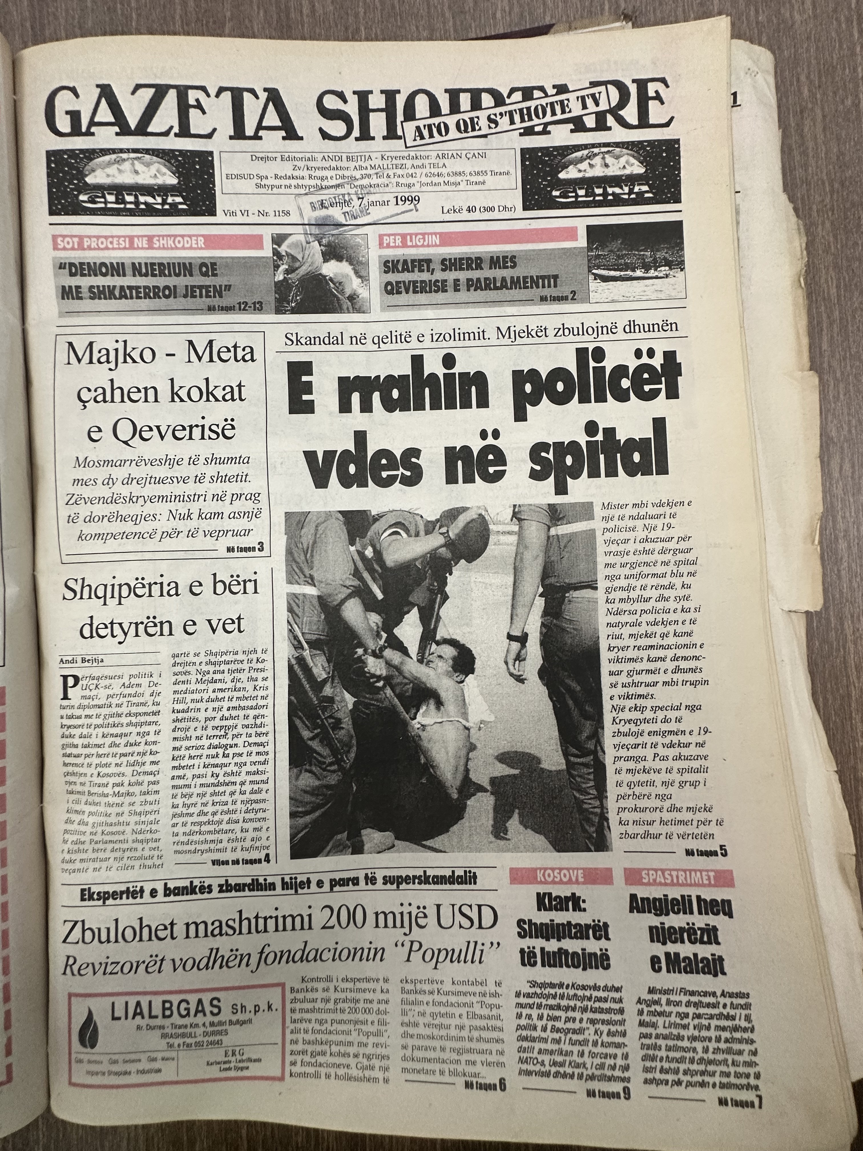Gazeta Shqiptare 1999-01-07