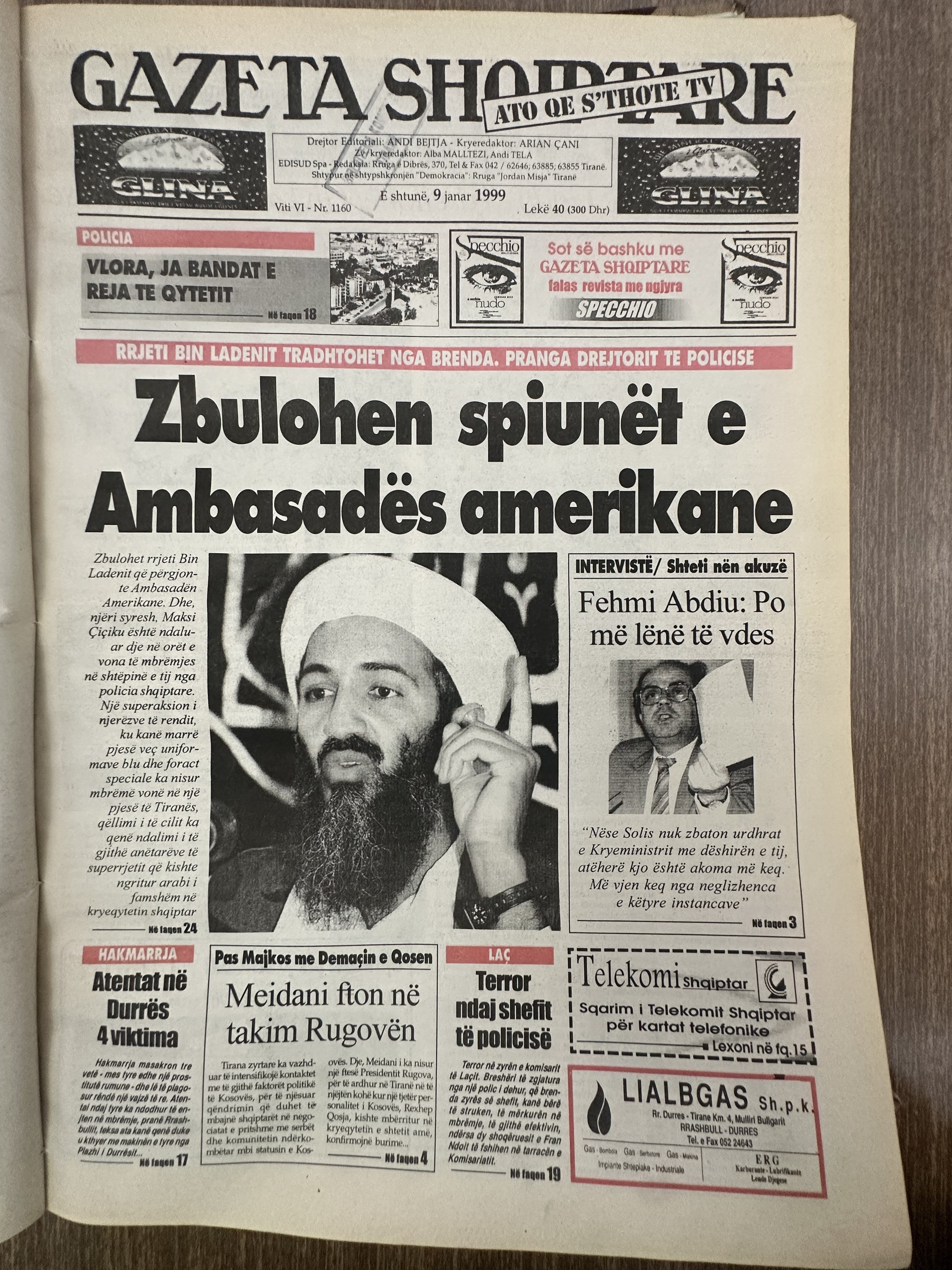 Gazeta Shqiptare 1999-01-09