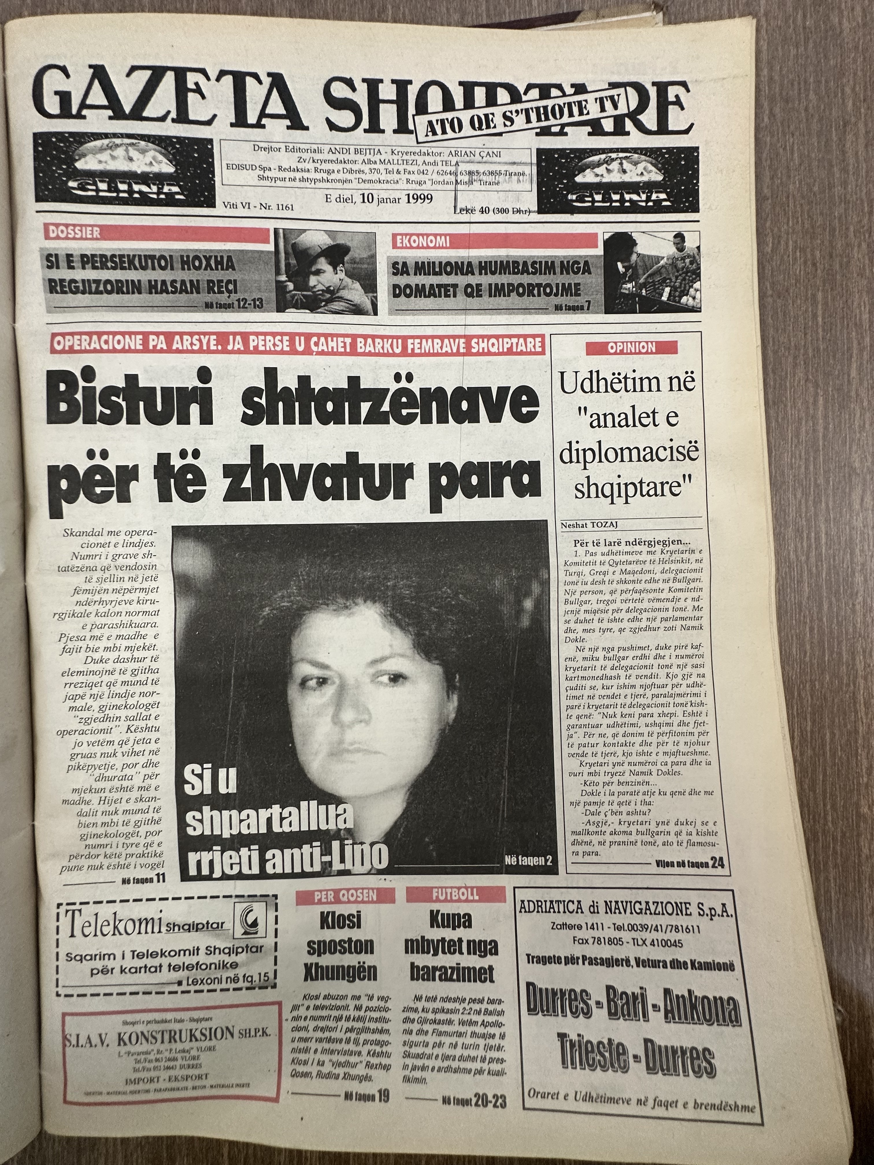 Gazeta Shqiptare 1999-01-10