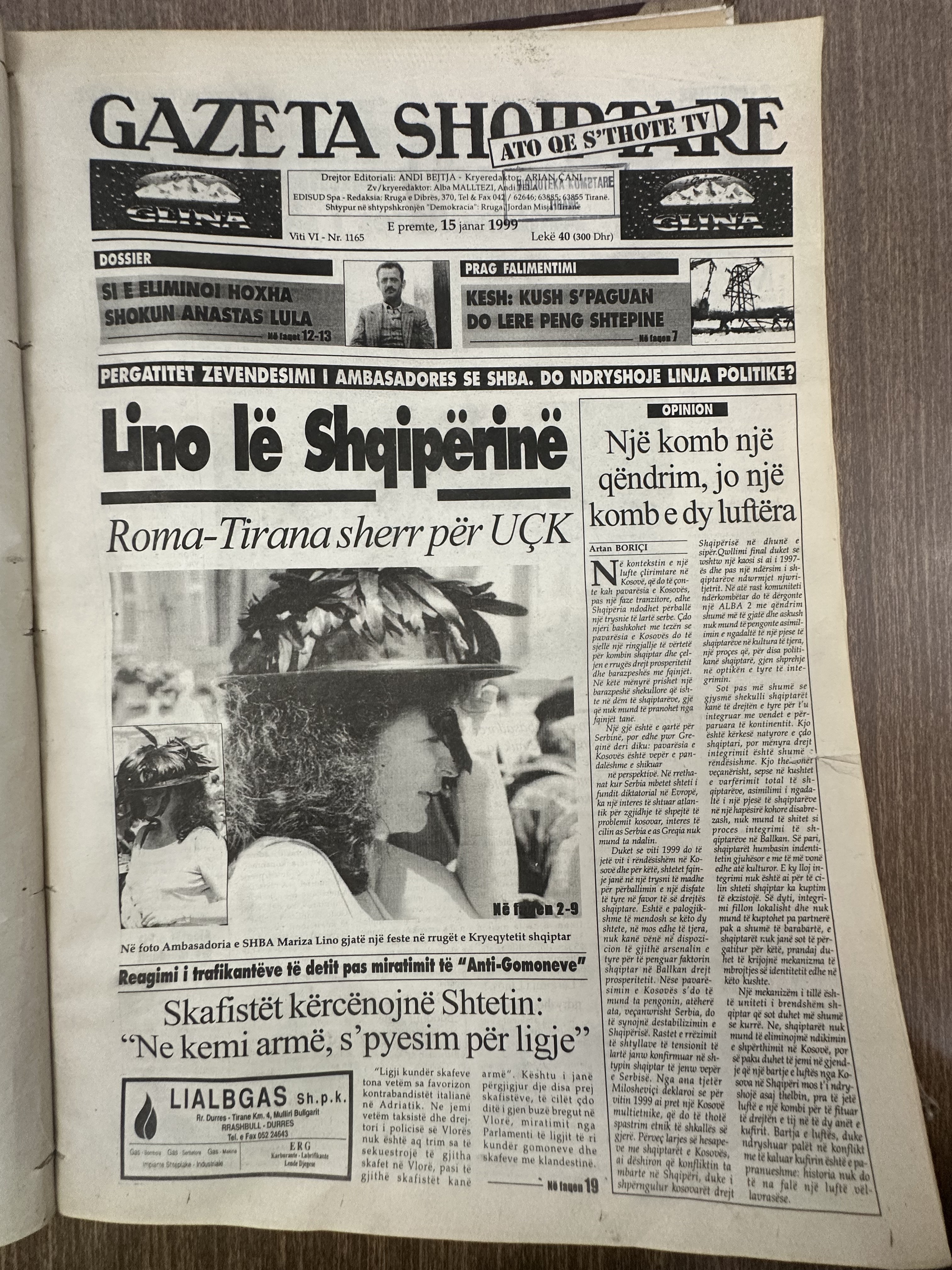 Gazeta Shqiptare 1999-01-15