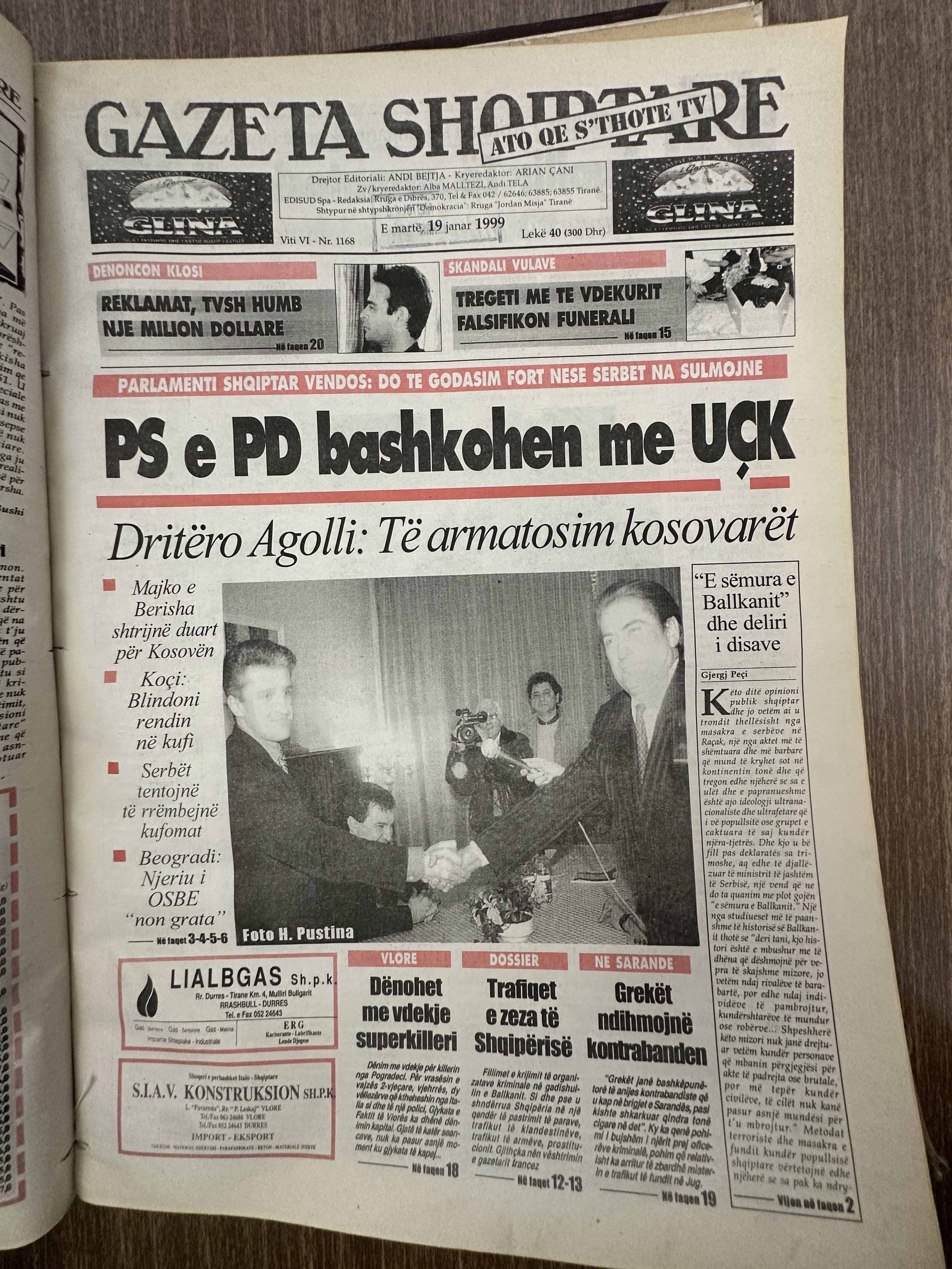 Gazeta Shqiptare 1999-01-19