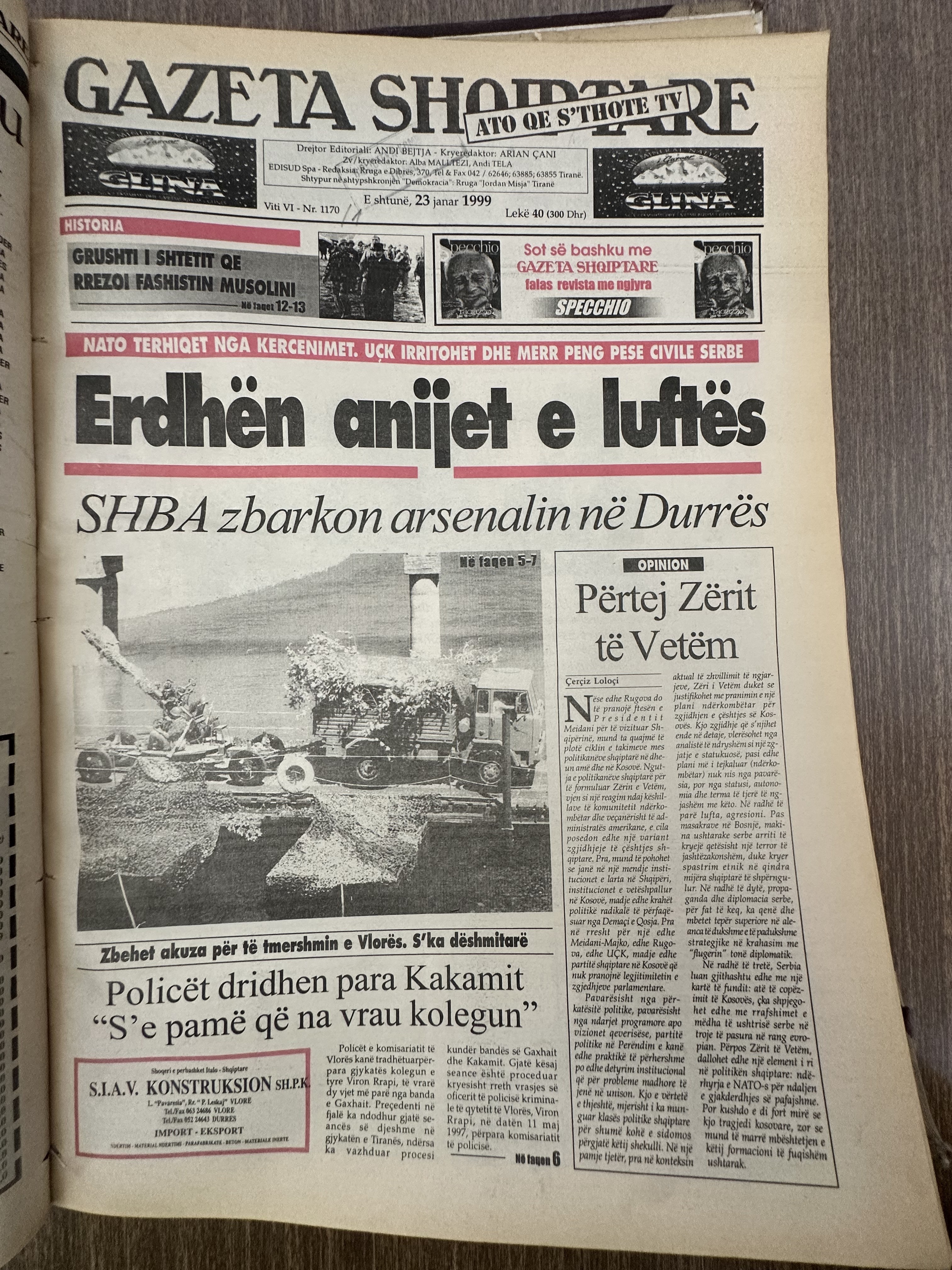 Gazeta Shqiptare 1999-01-23