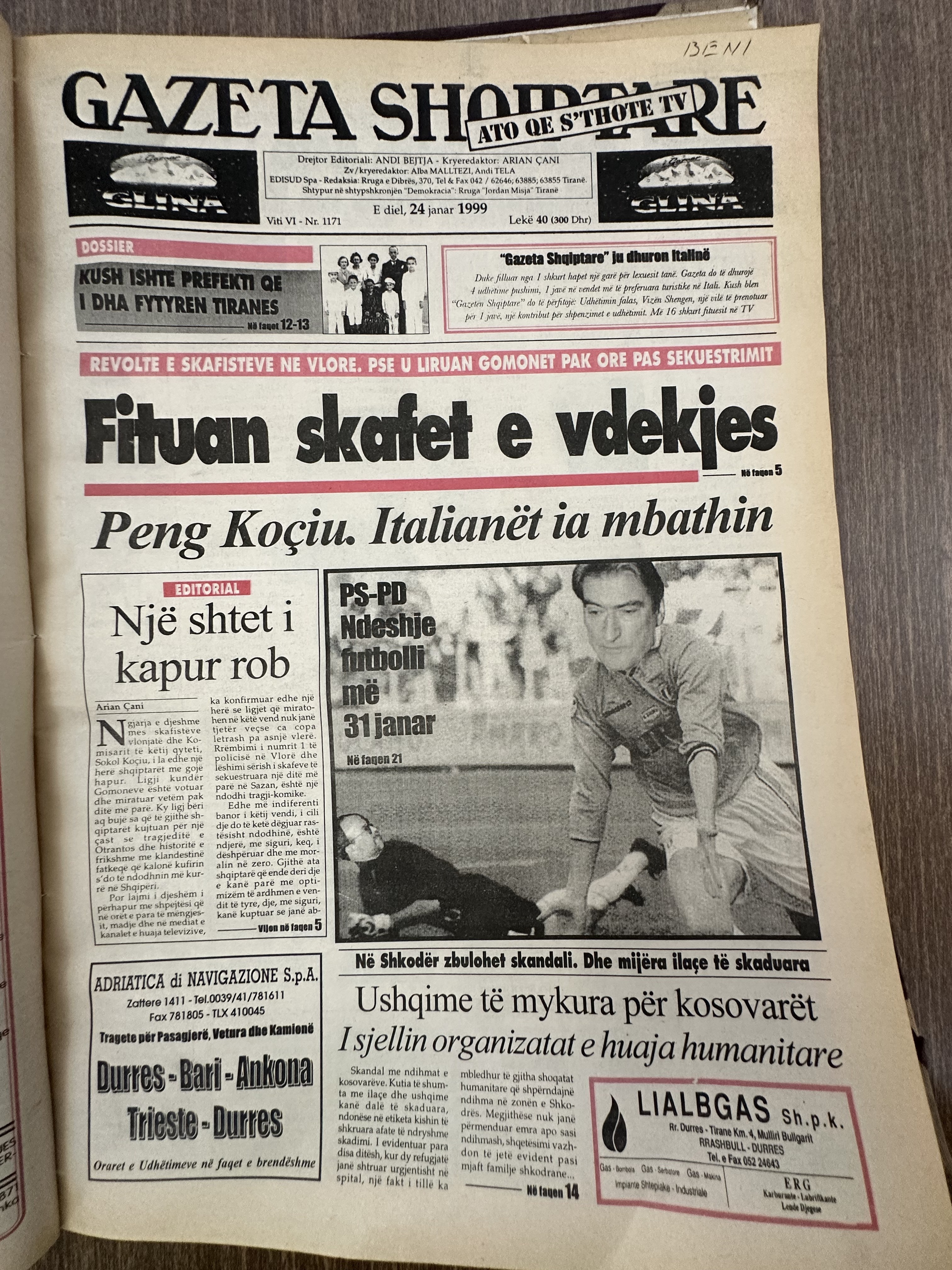 Gazeta Shqiptare 1999-01-24