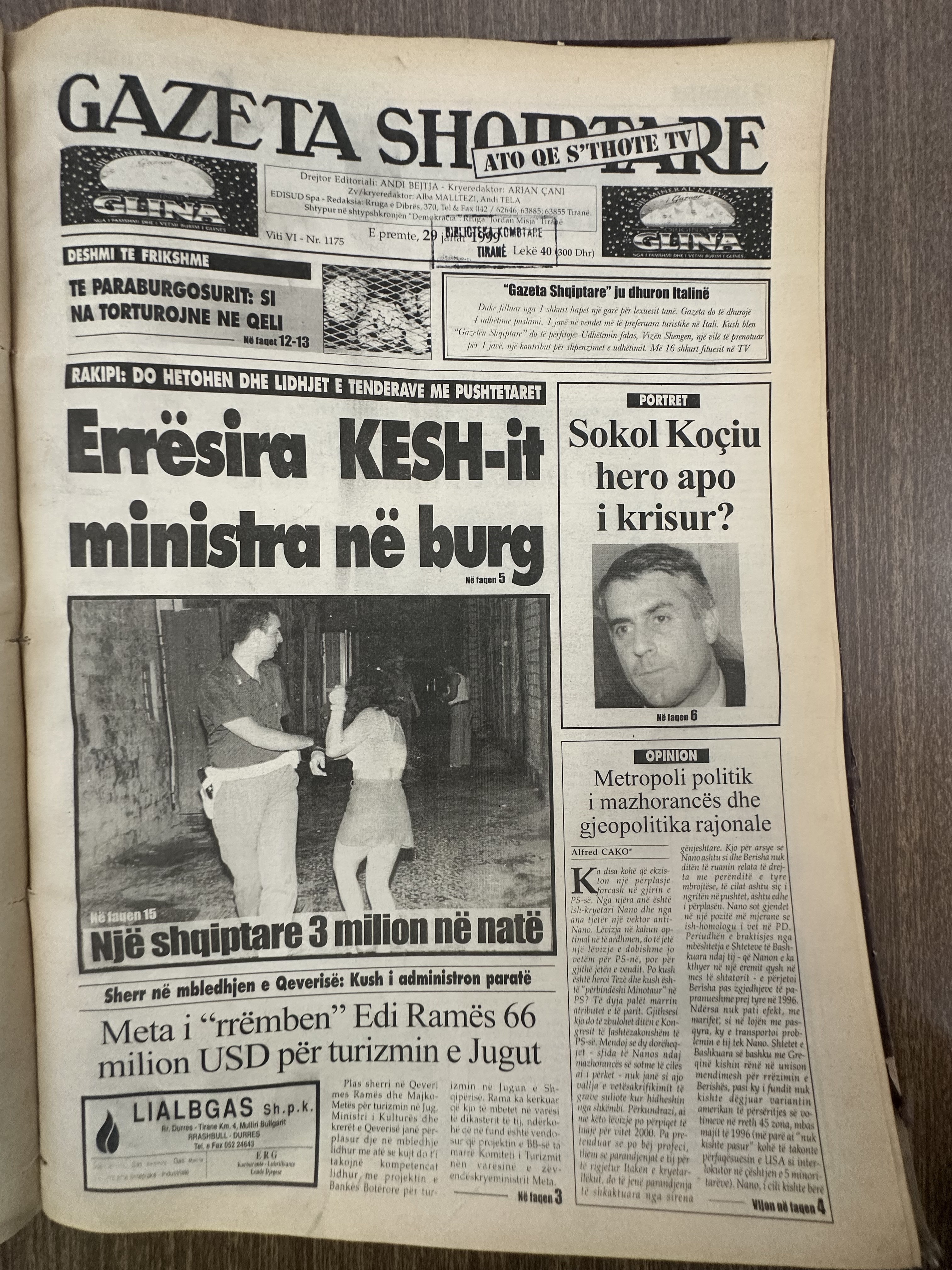 Gazeta Shqiptare 1999-01-29