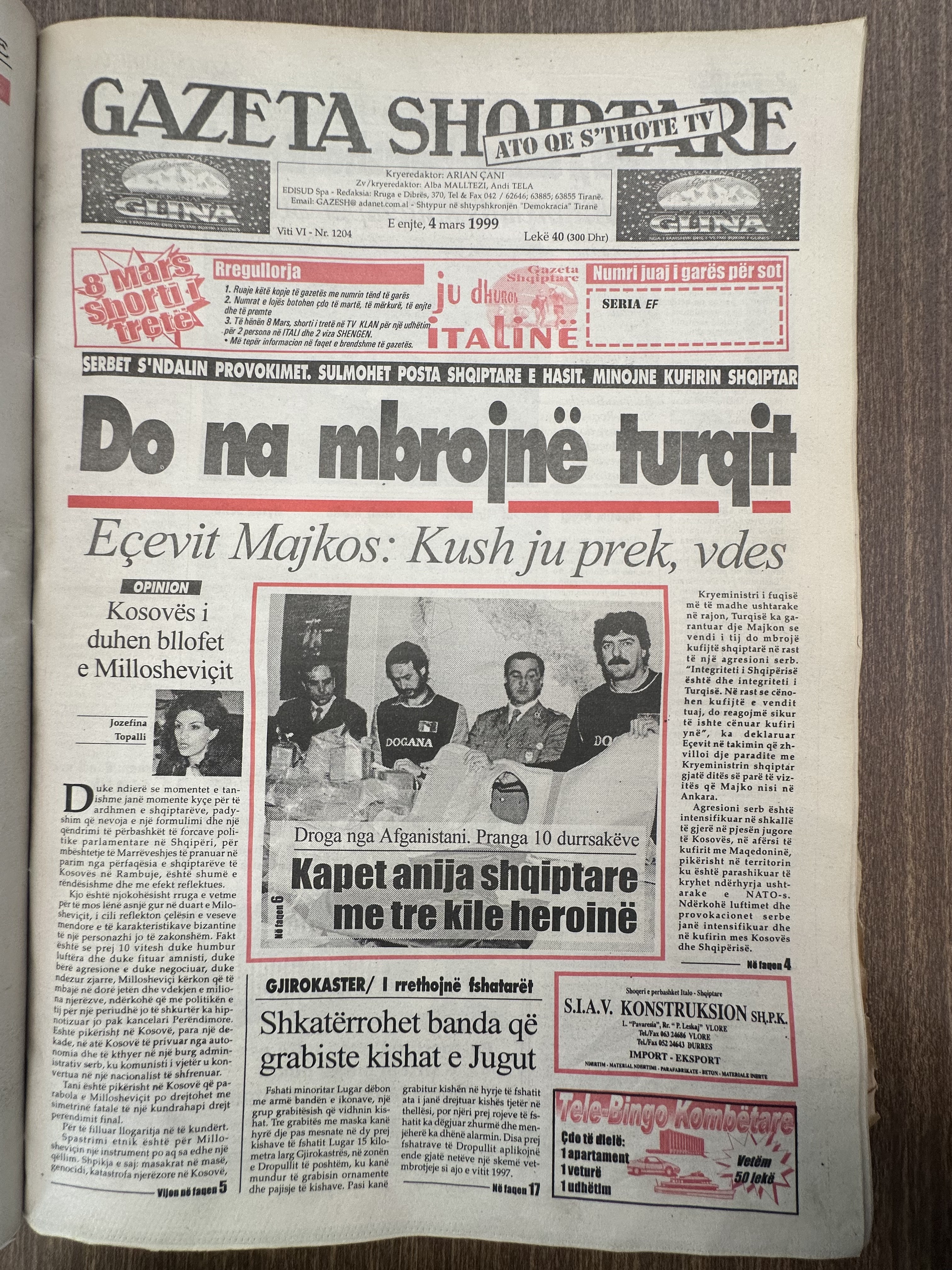 Gazeta Shqiptare 1999-03-04