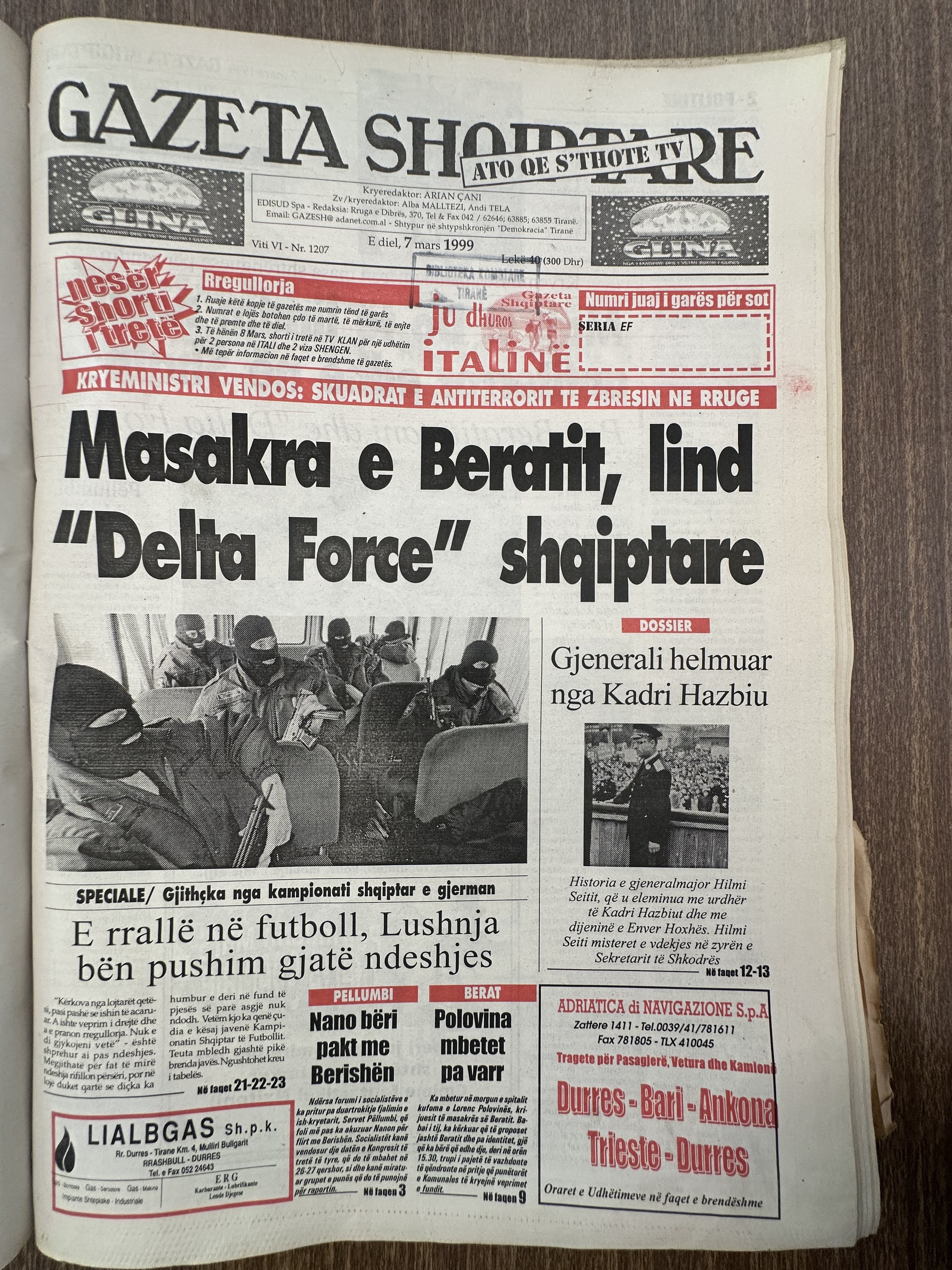 Gazeta Shqiptare 1999-03-07