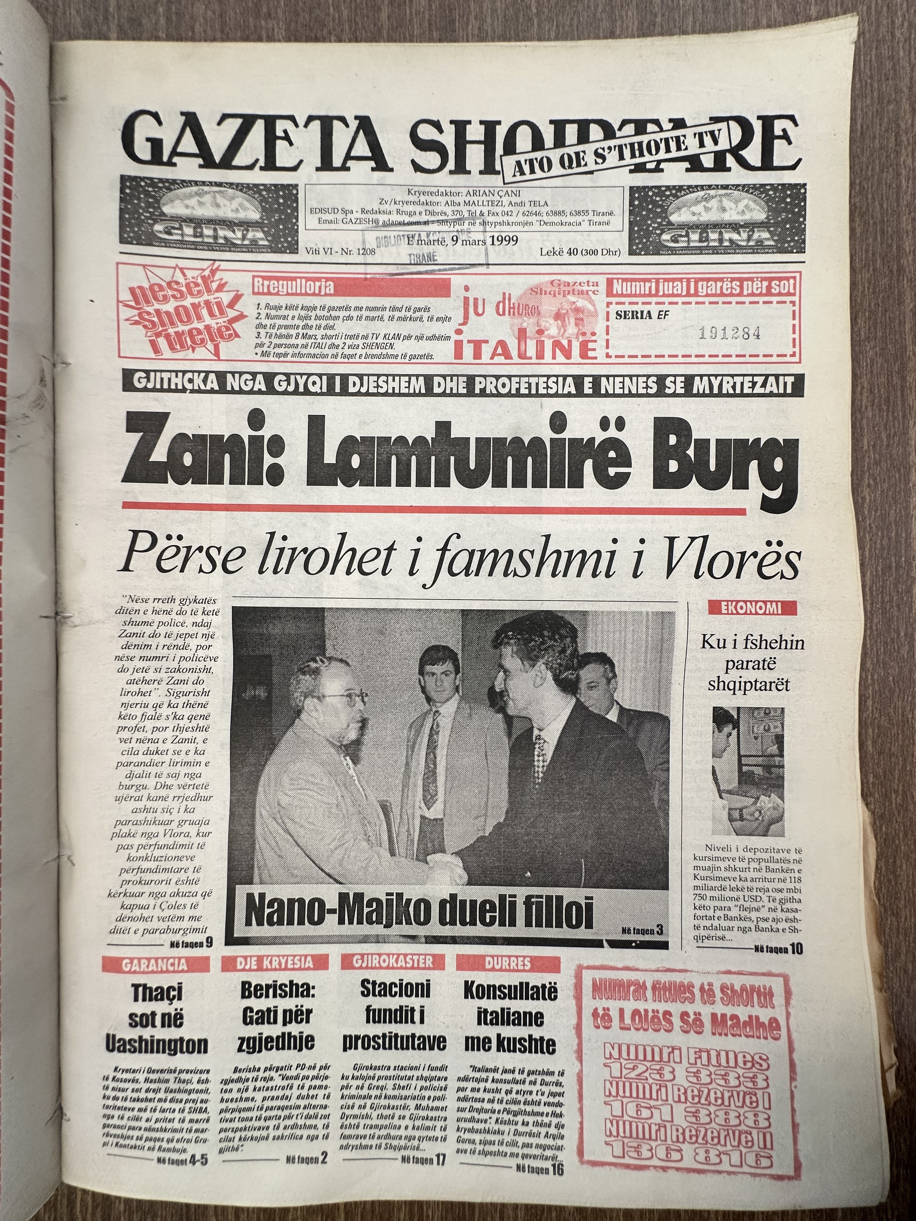 Gazeta Shqiptare 1999-03-09