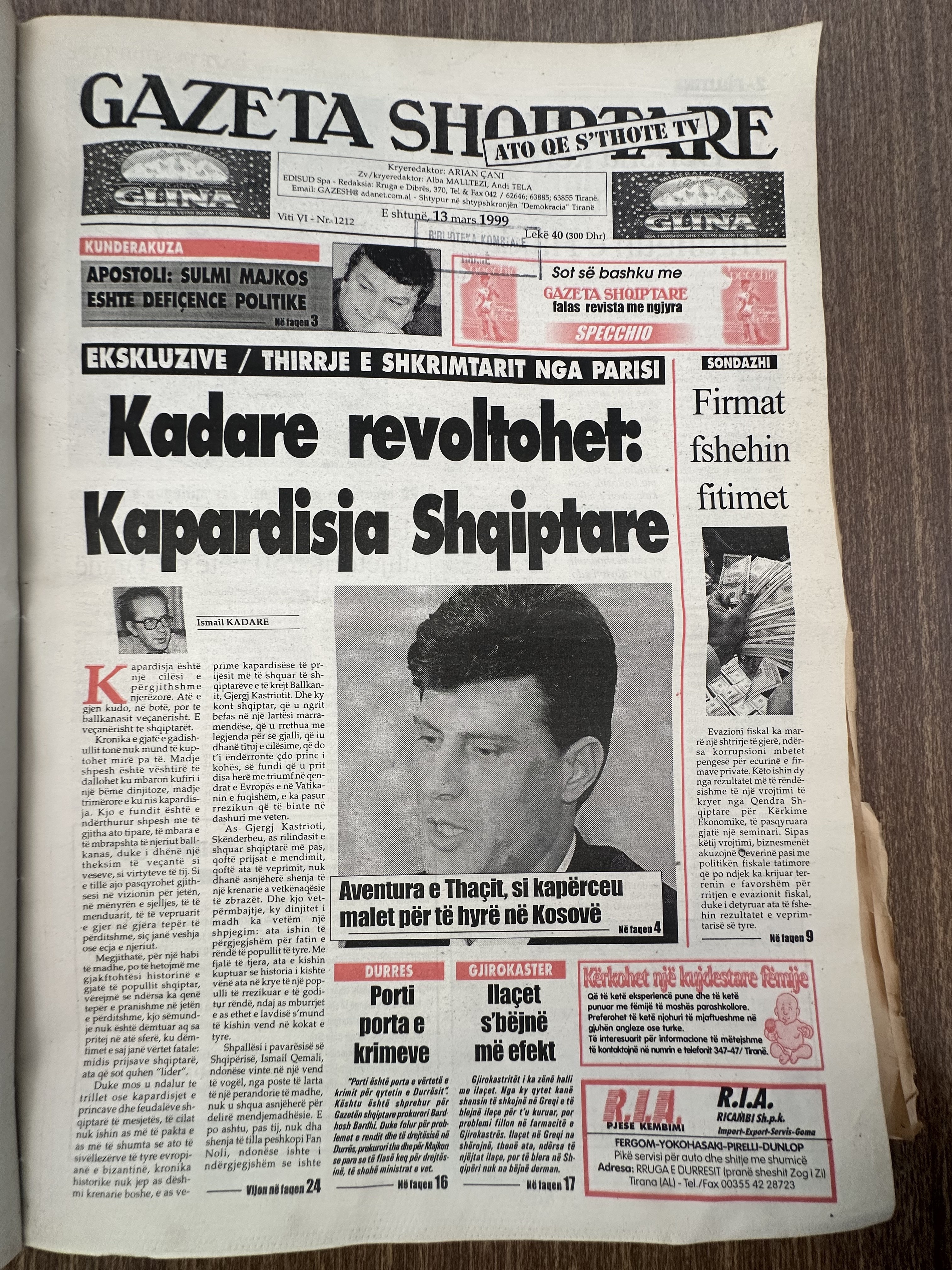 Gazeta Shqiptare 1999-03-13