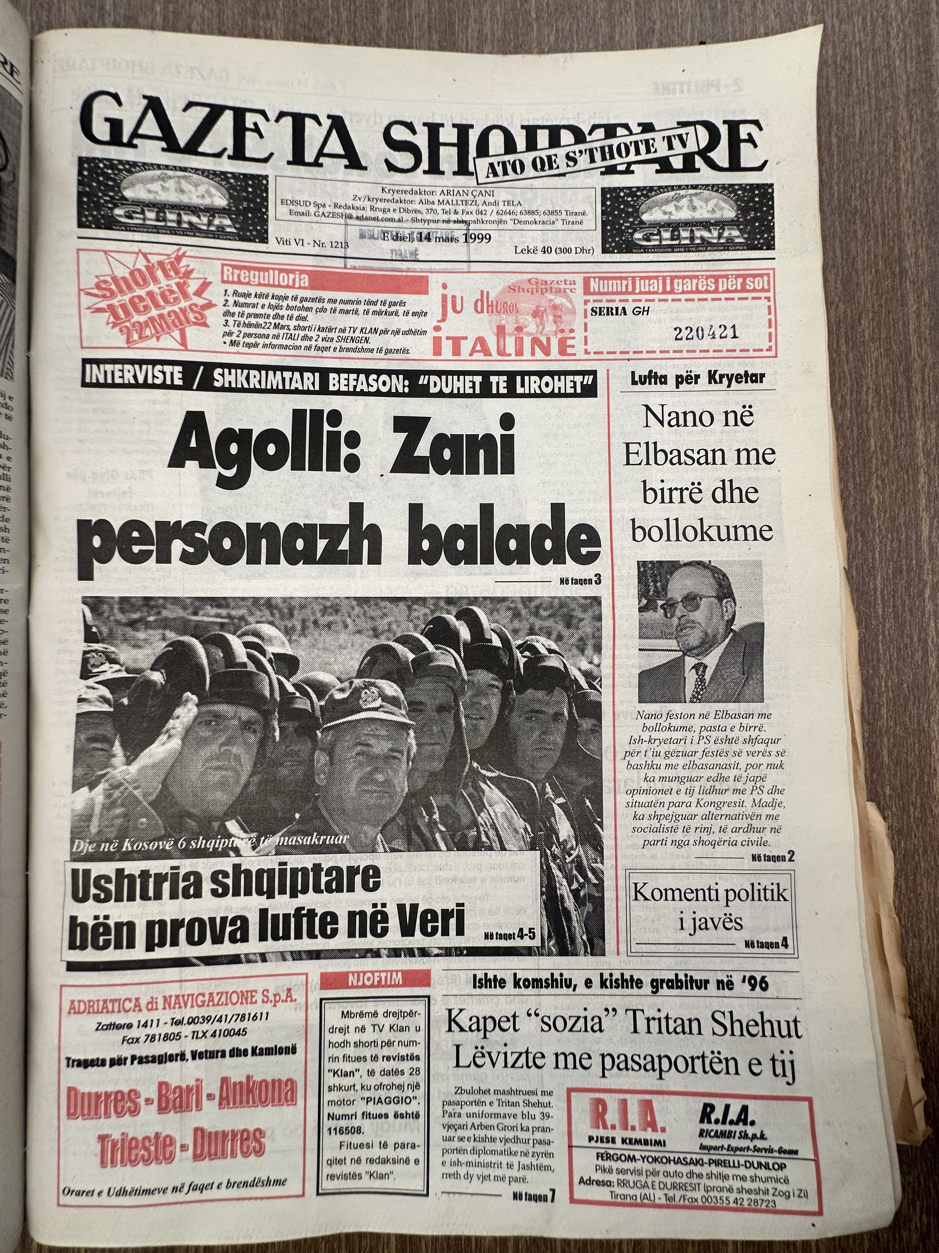 Gazeta Shqiptare 1999-03-14