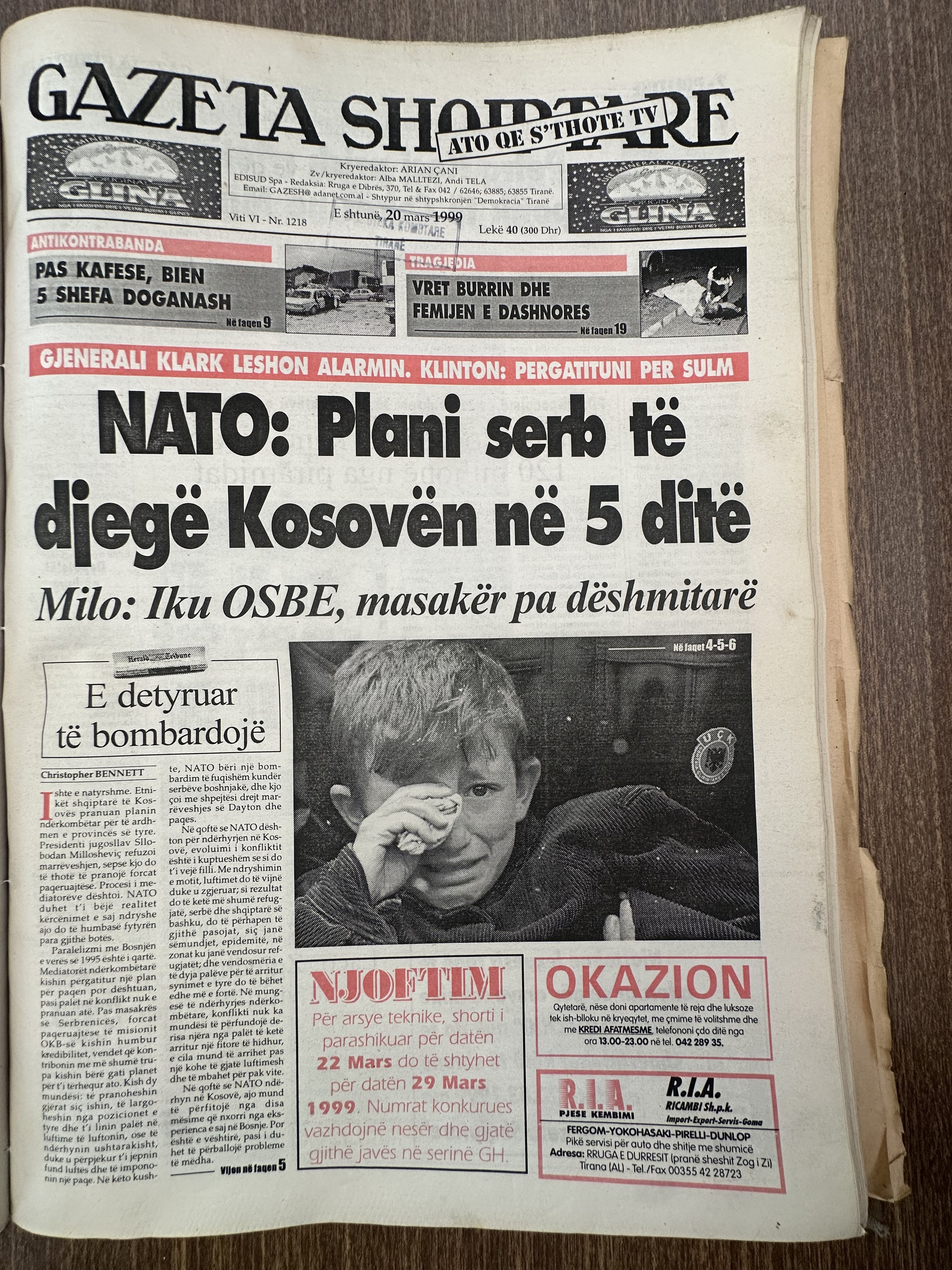 Gazeta Shqiptare 1999-03-20
