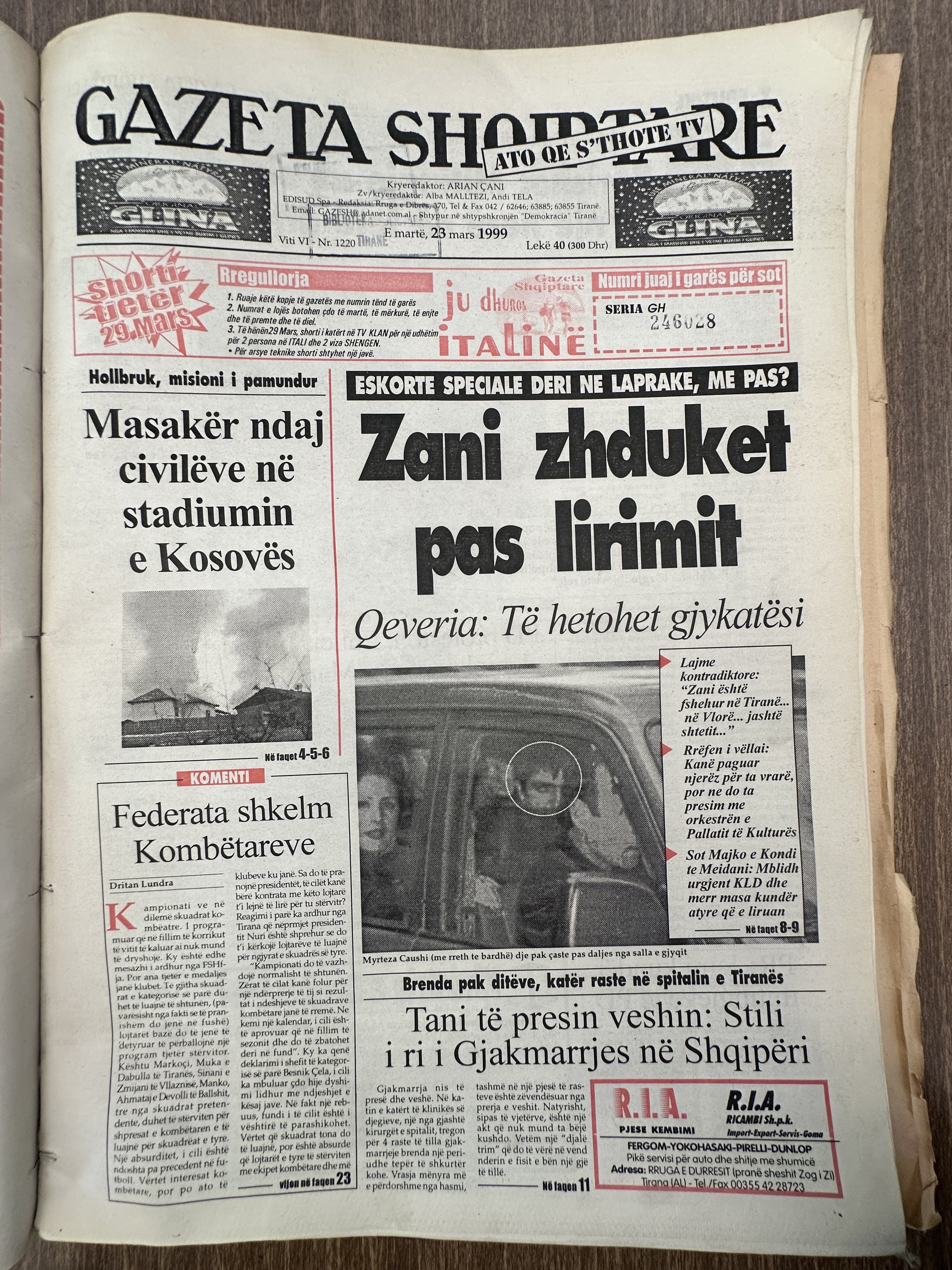 Gazeta Shqiptare 1999-03-23