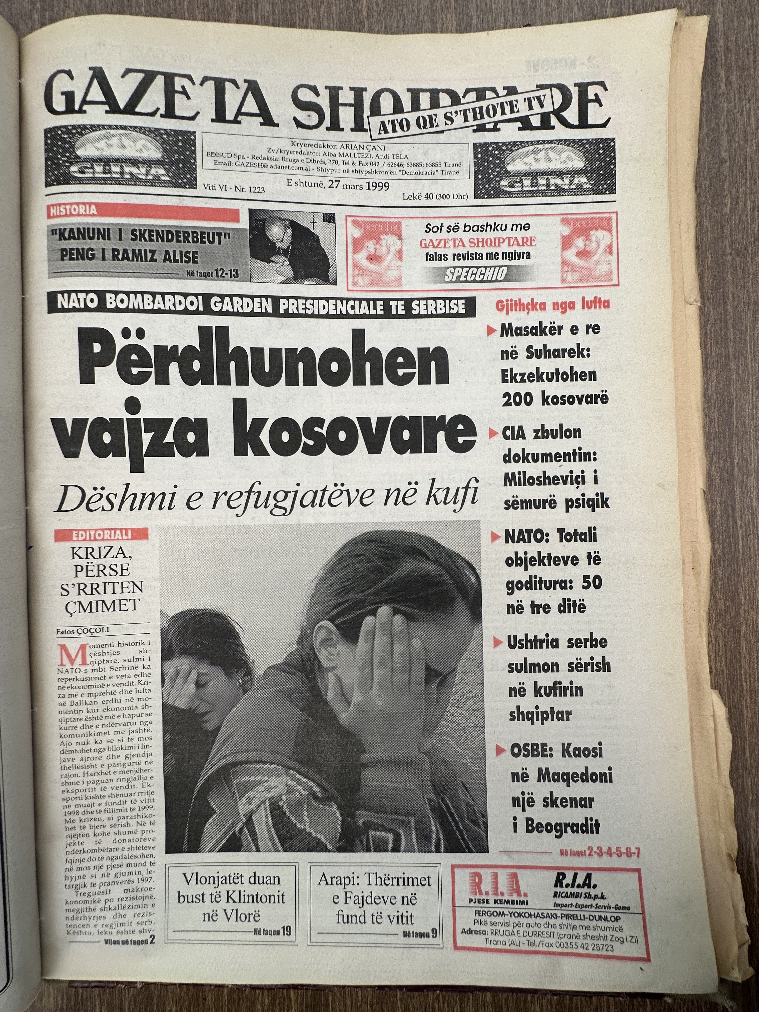 Gazeta Shqiptare 1999-03-27
