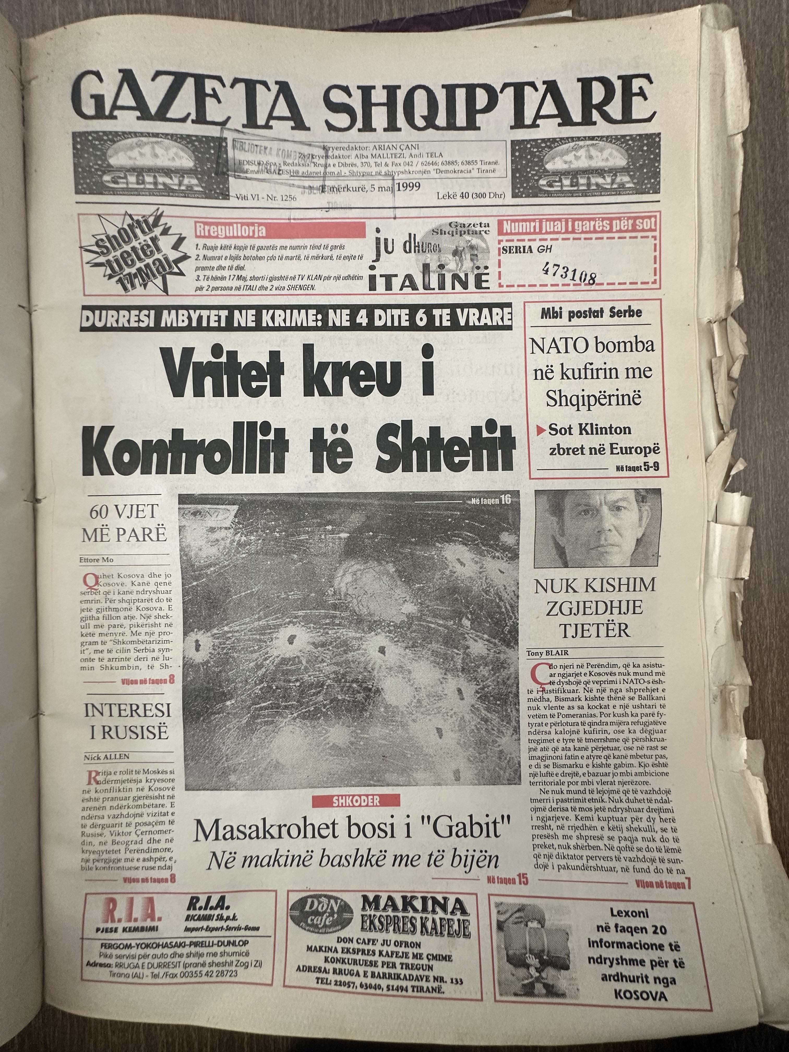 Gazeta Shqiptare 1999-05-06