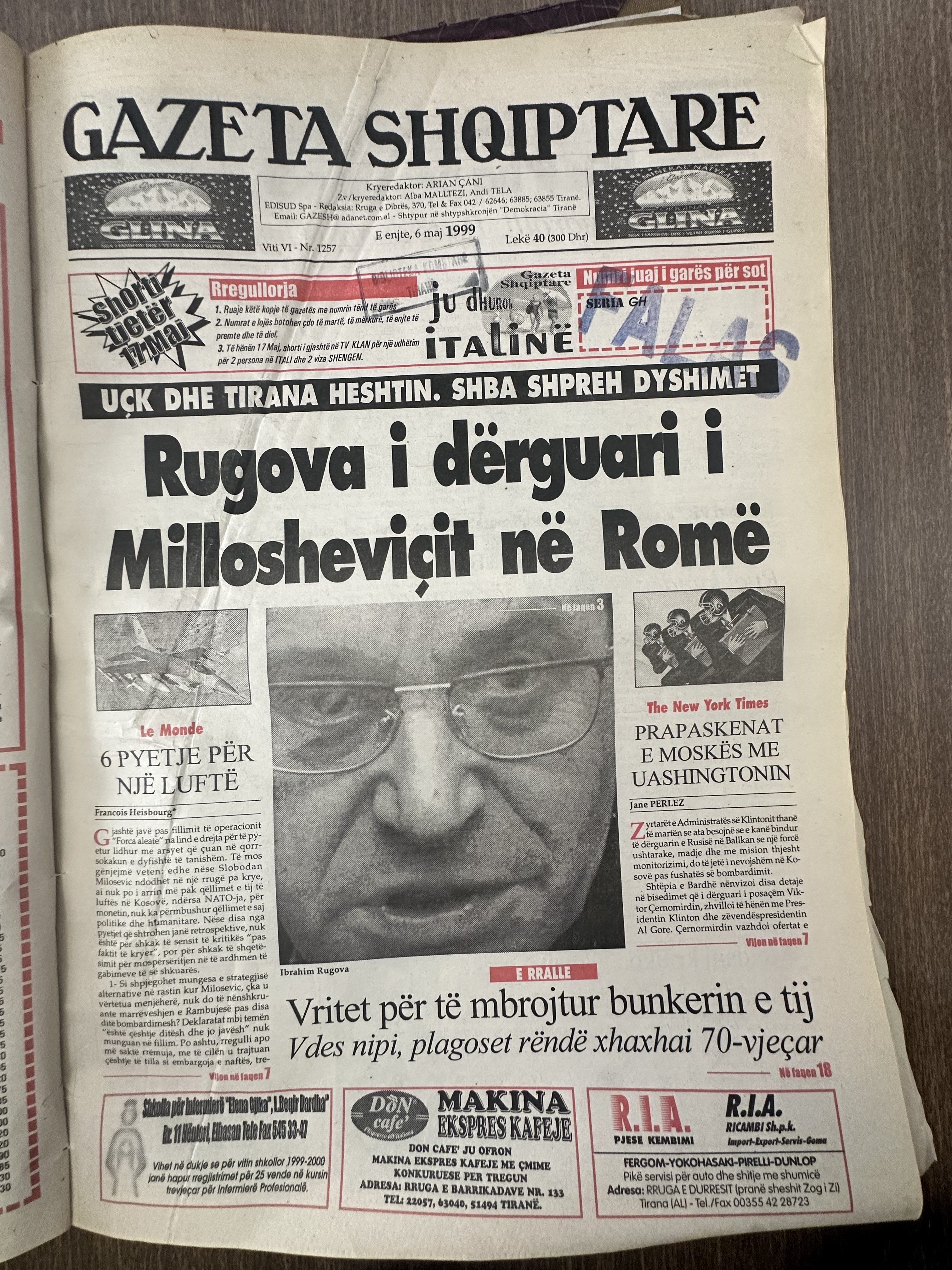 Gazeta Shqiptare 1999-05-06