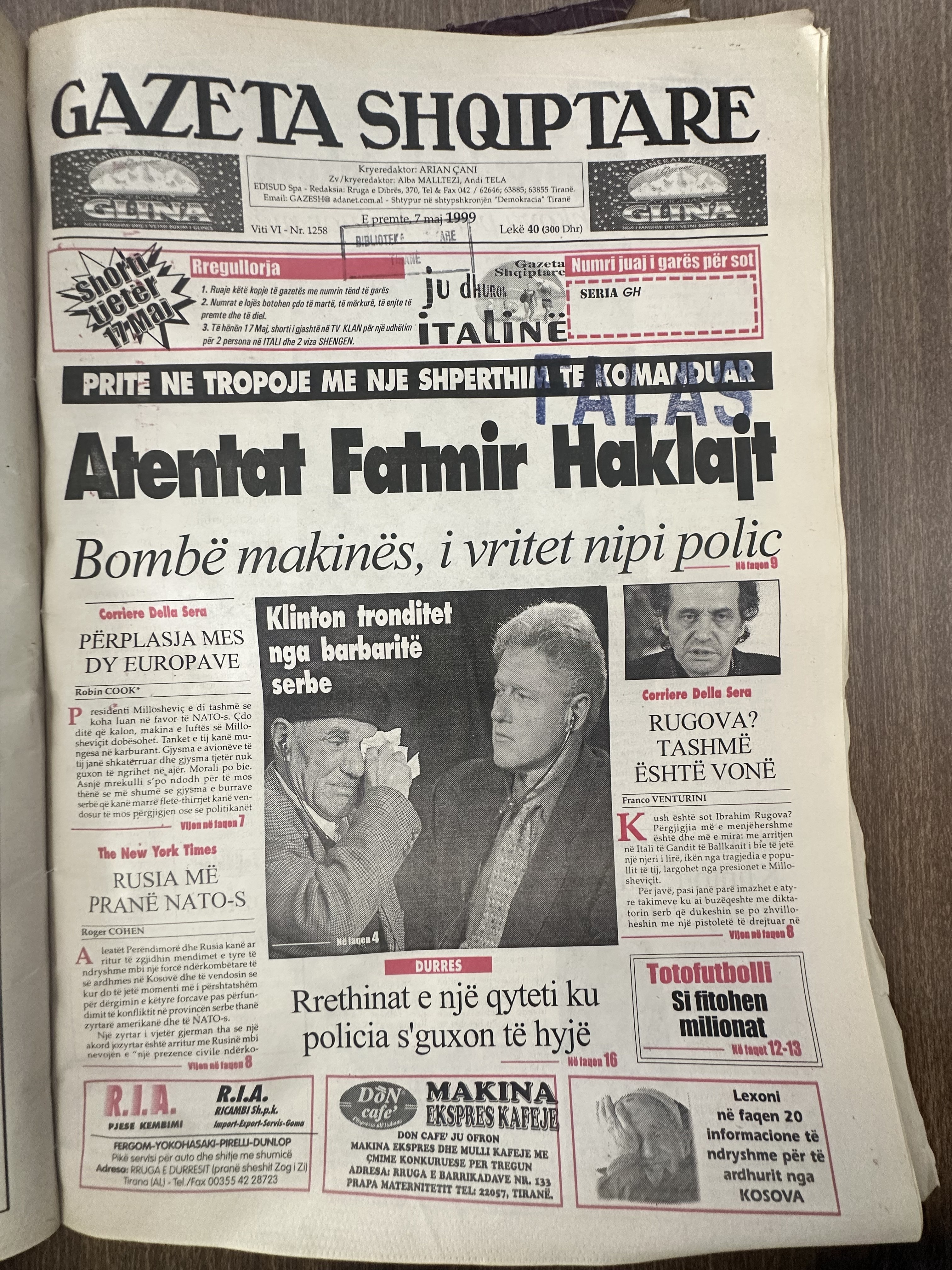 Gazeta Shqiptare 1999-05-07