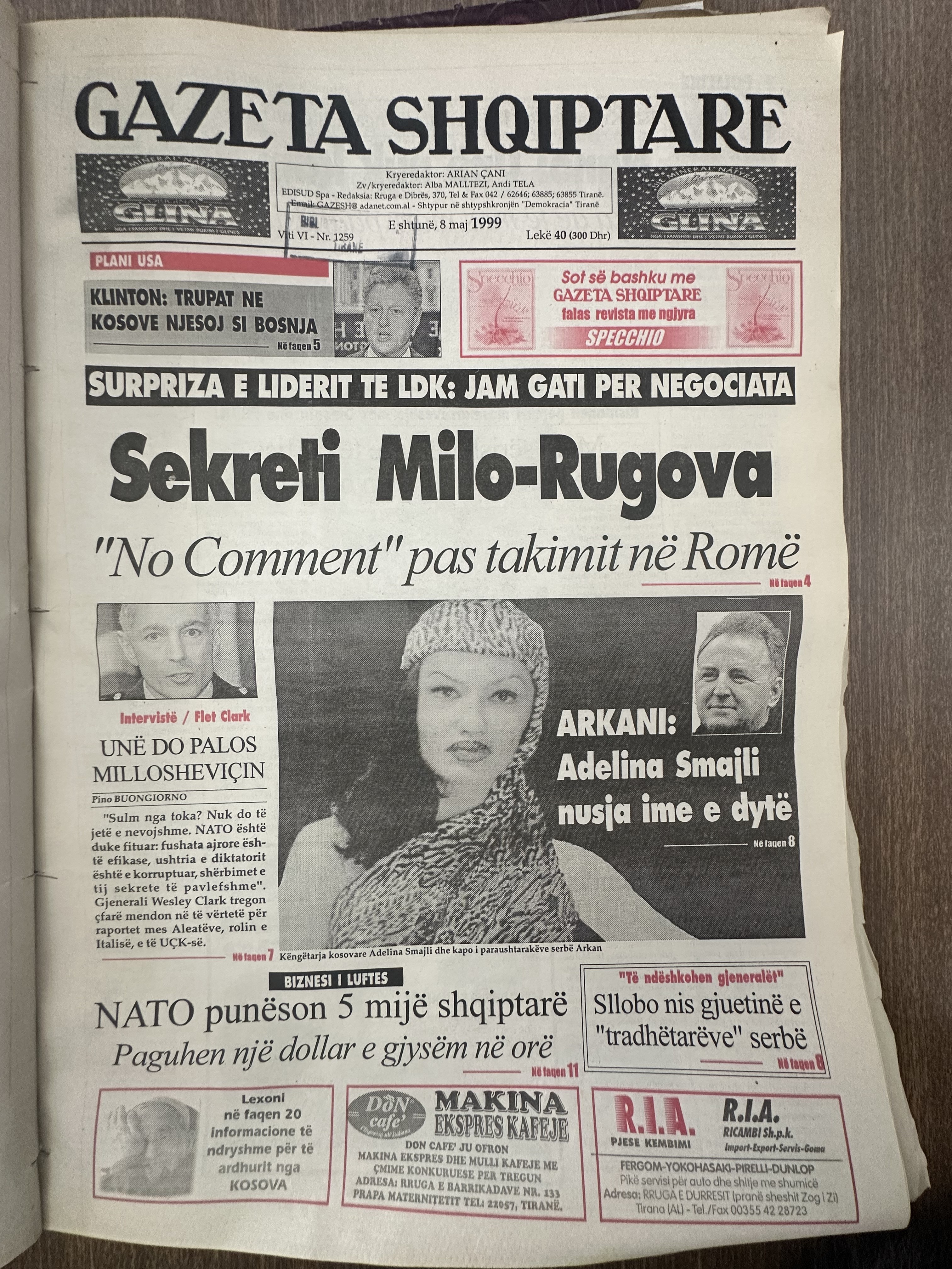 Gazeta Shqiptare 1999-05-08
