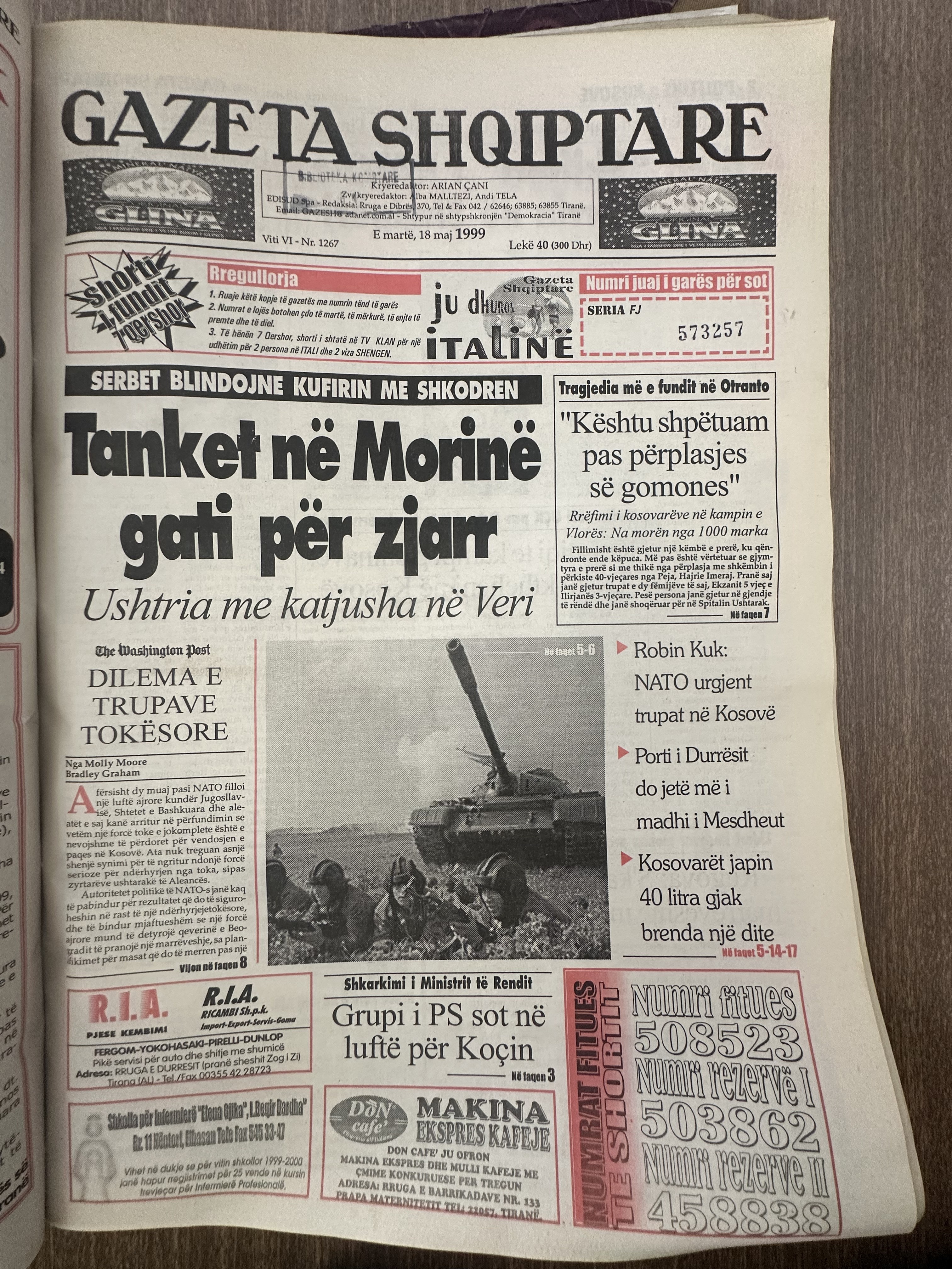 Gazeta Shqiptare 1999-05-18