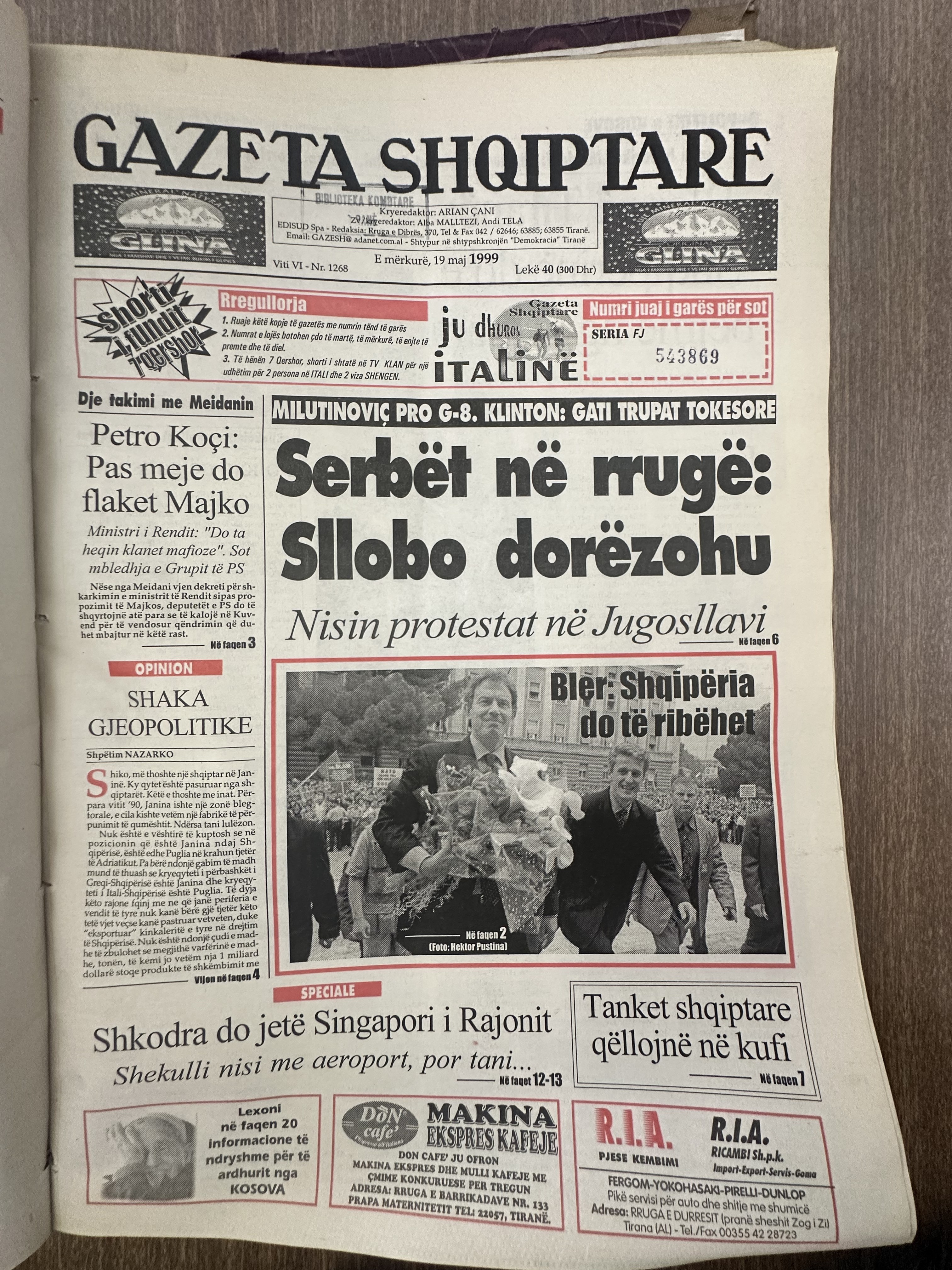 Gazeta Shqiptare 1999-05-19
