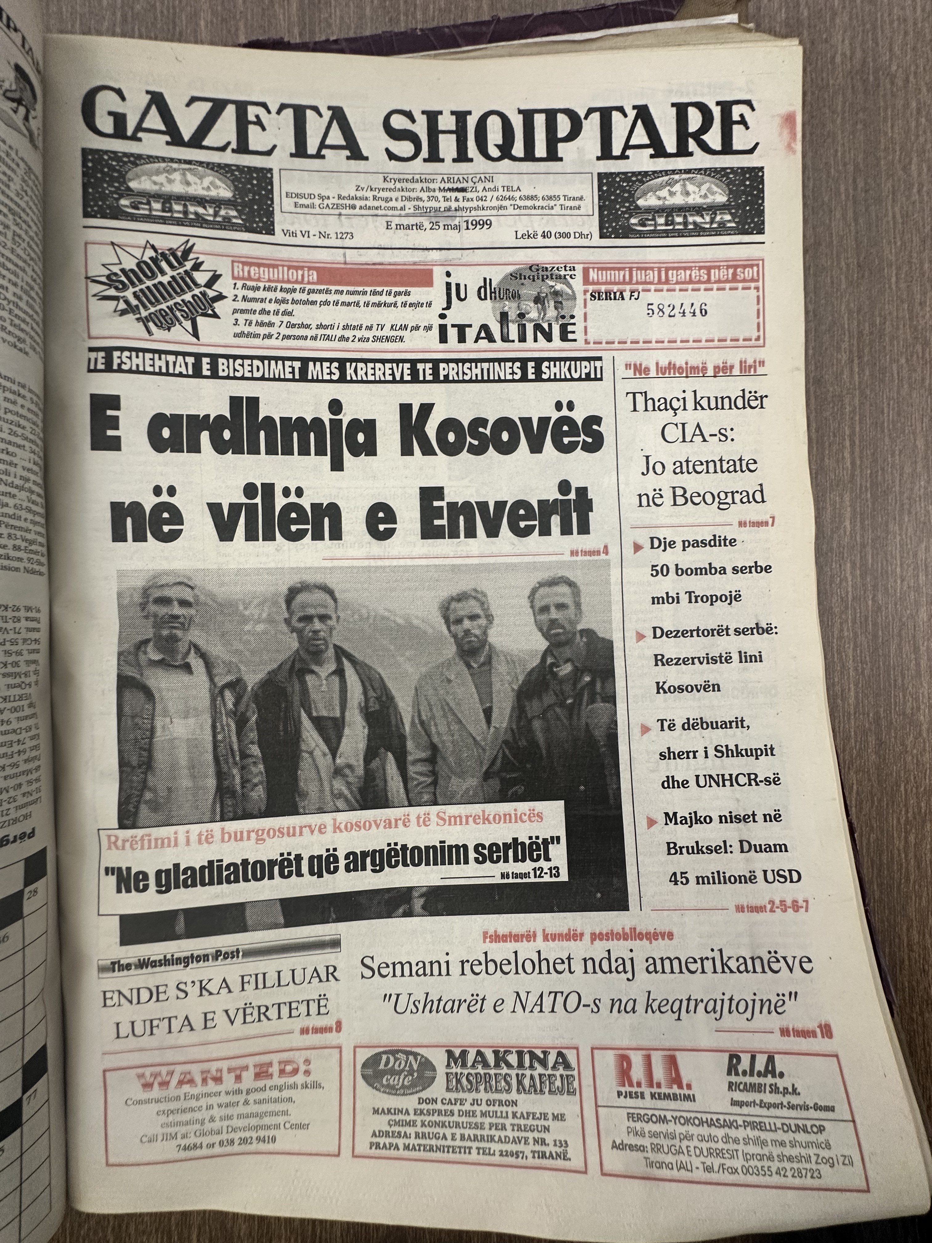 Gazeta Shqiptare 1999-05-25